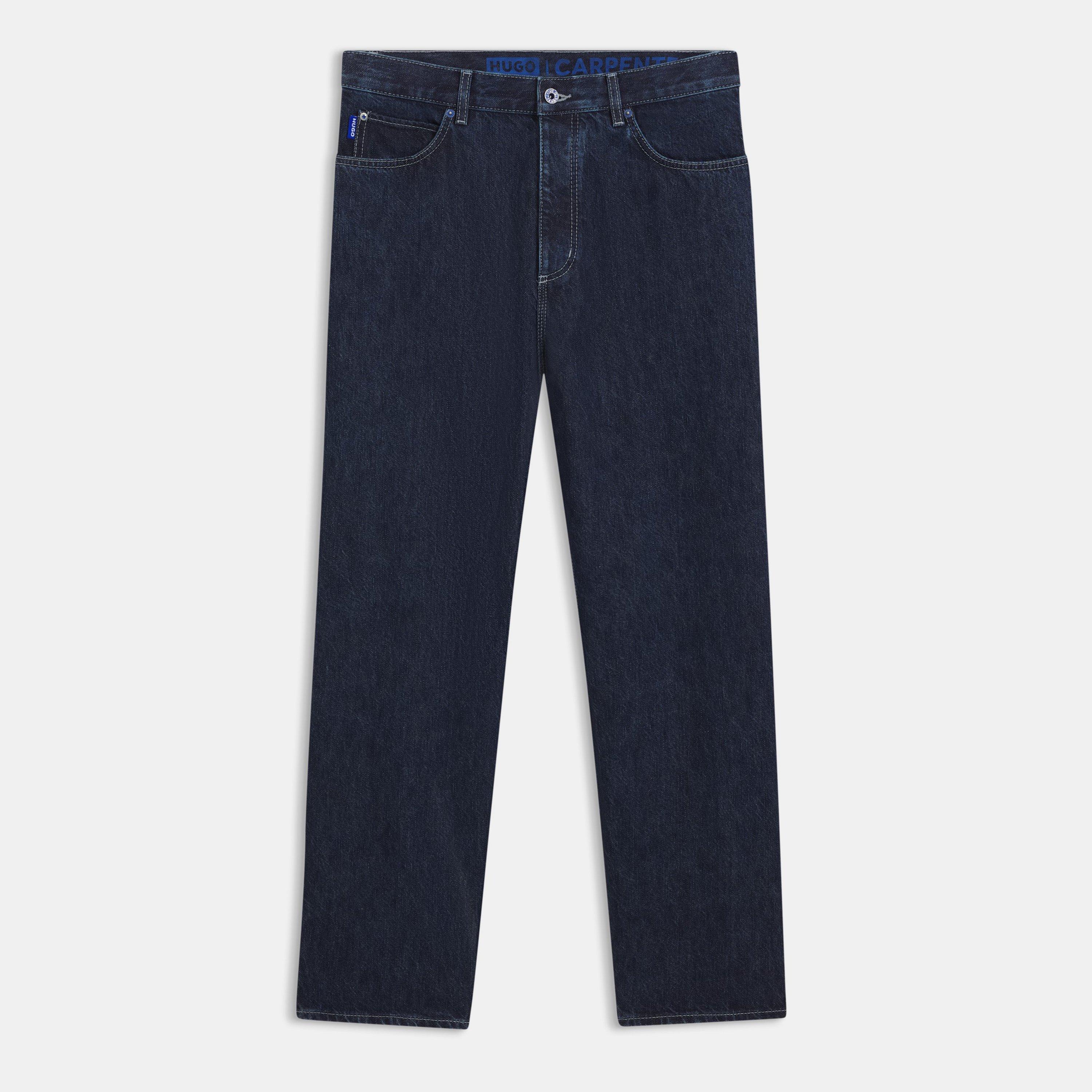 Hugo Mens HUGO Straight Leg Denim Jeans (Carpenter) - Dark Blue 403 - Size 36W R
