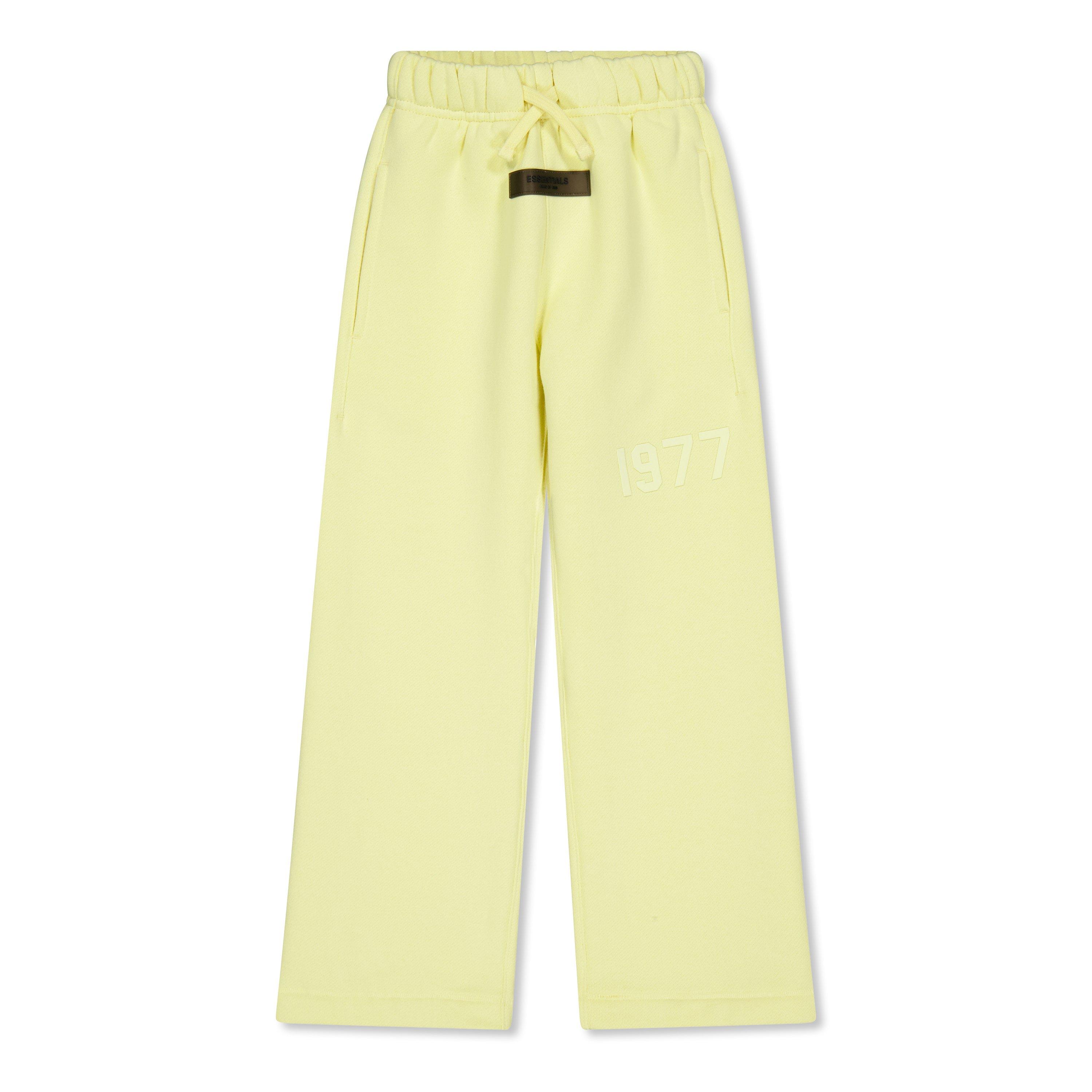 Fear Of God Essentials  Kids ' Relaxed Sweatpant Closed Hem Fleece Joggers - Canary - 12 Yrs