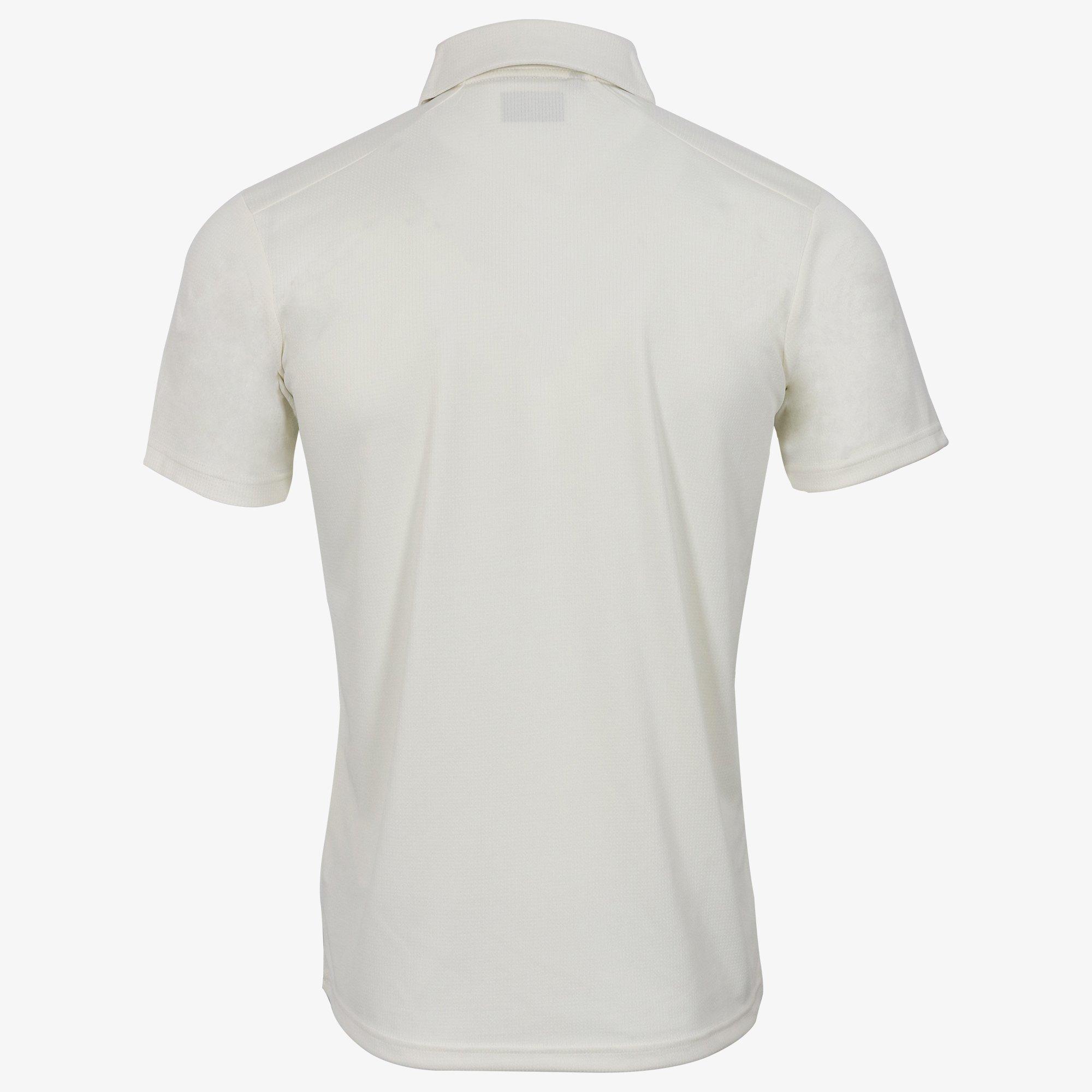 Off White - Shrey - Cricket Performance Playing Shirt Short Sleeve Sn00 - 3