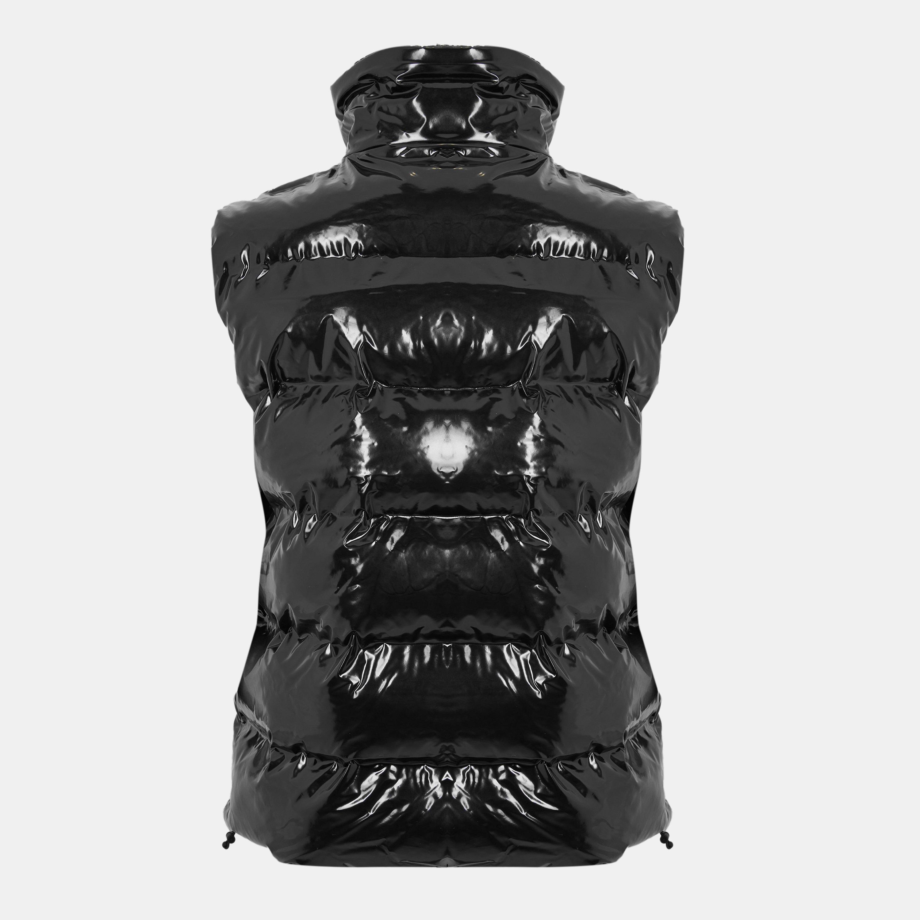 Blk Gloss 01 - Rains - Men's Alta Vision Waterproof Gilet - 2
