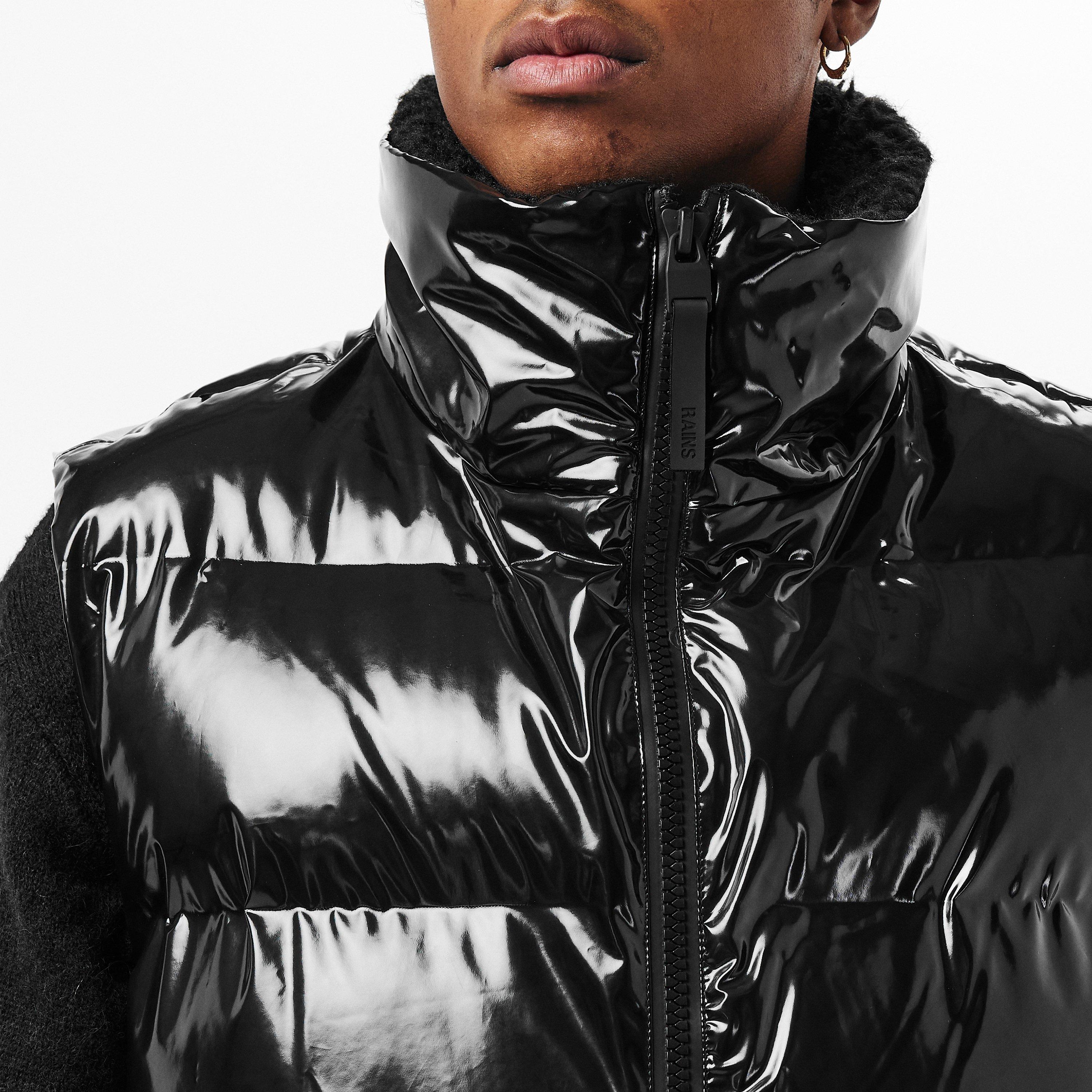 Blk Gloss 01 - Rains - Men's Alta Vision Waterproof Gilet - 5