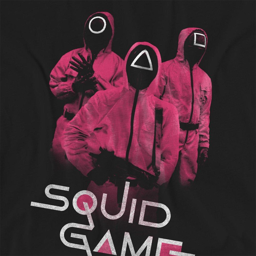 Black - Squid Game - Squid Game Guards at the Ready Ladies T Shirt Bla - 2