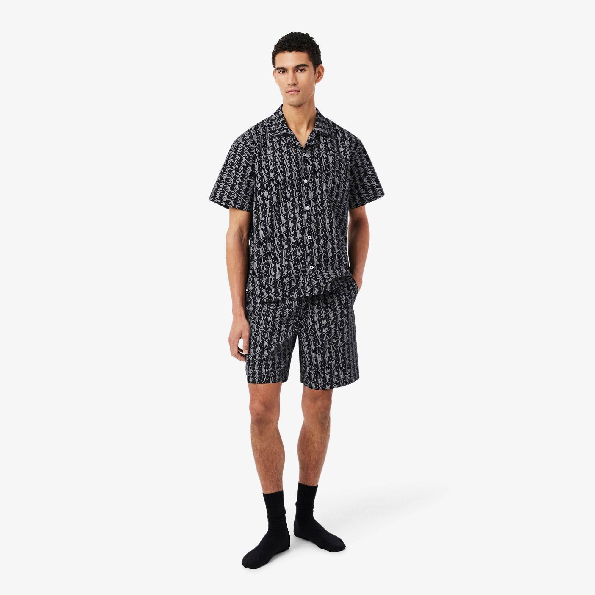 Black 6ZW - Lacoste - Men's Pyjama Shorts - 4
