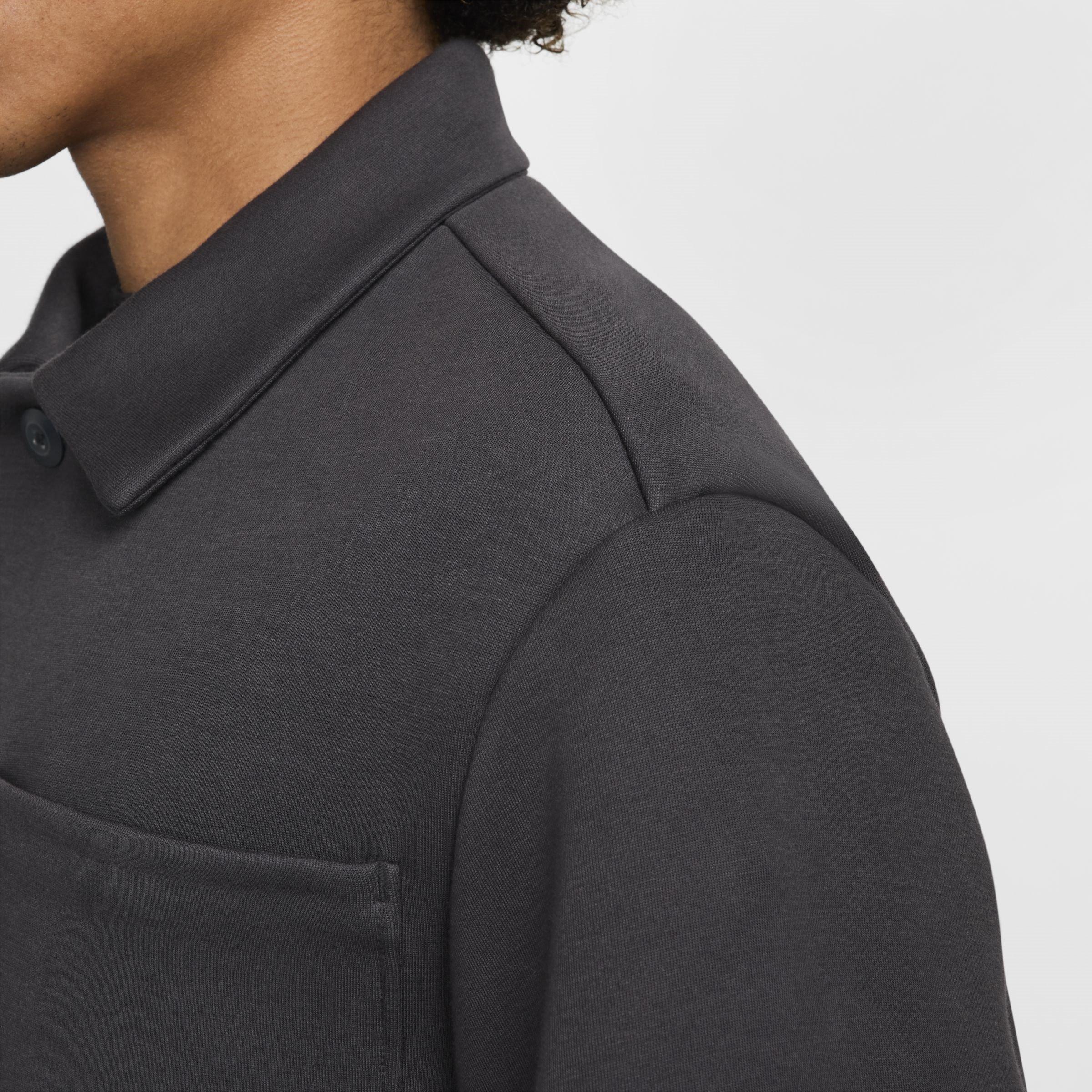 Anthracite - Nike - Fleece Overshirt - 7