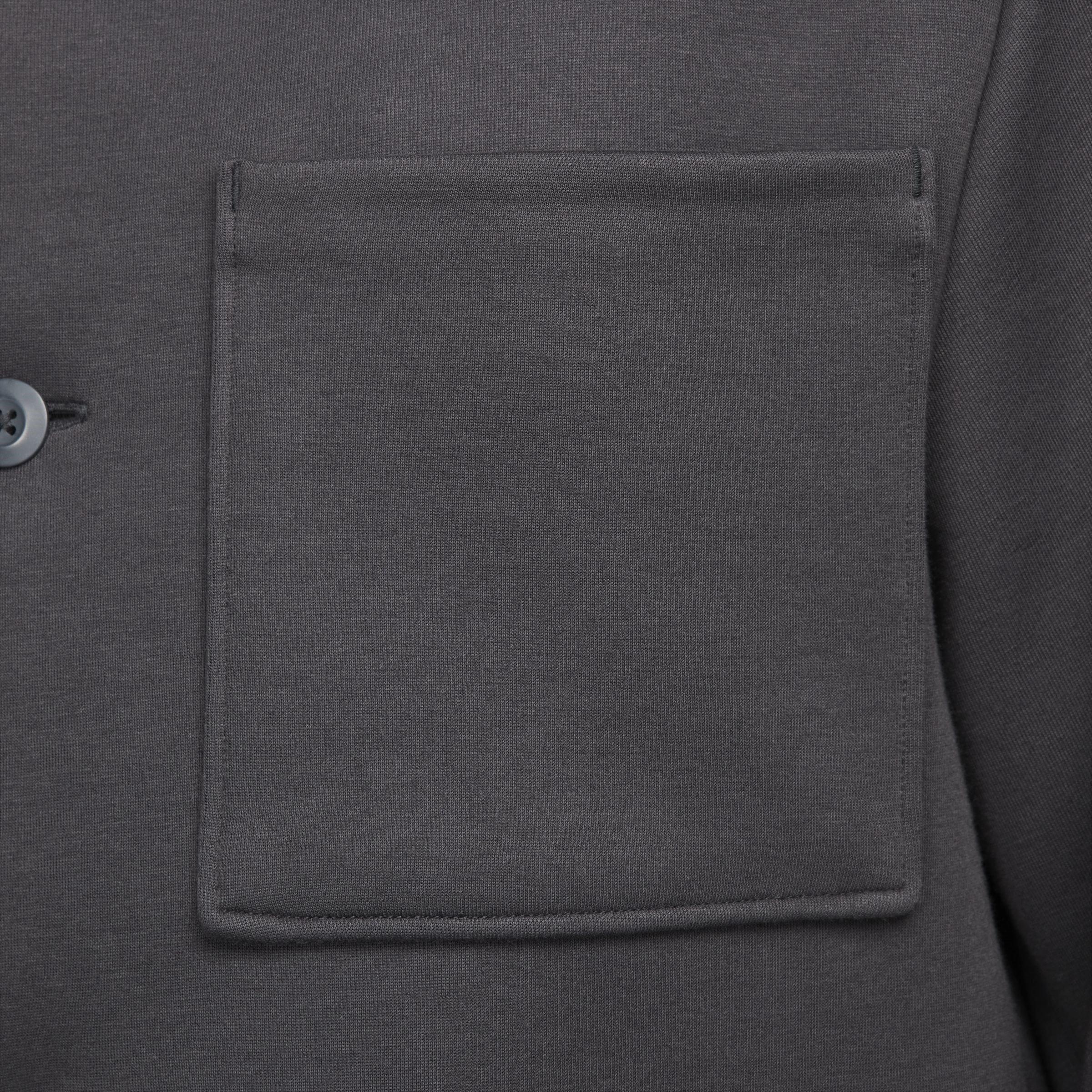 Anthracite - Nike - Fleece Overshirt - 8