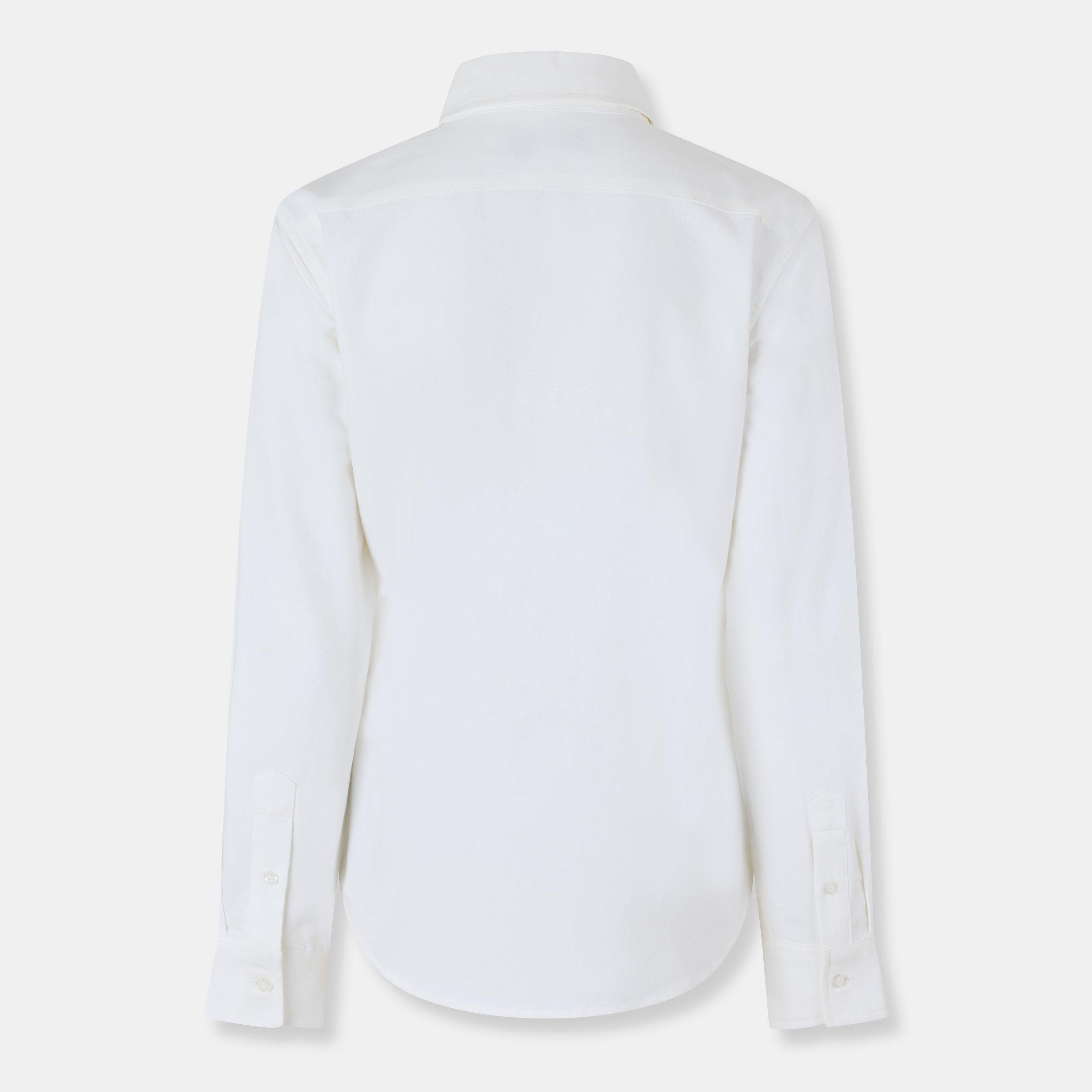 Helder Wit - Jack Wills - Classic Twill Long Sleeve Plain Shirt - 2