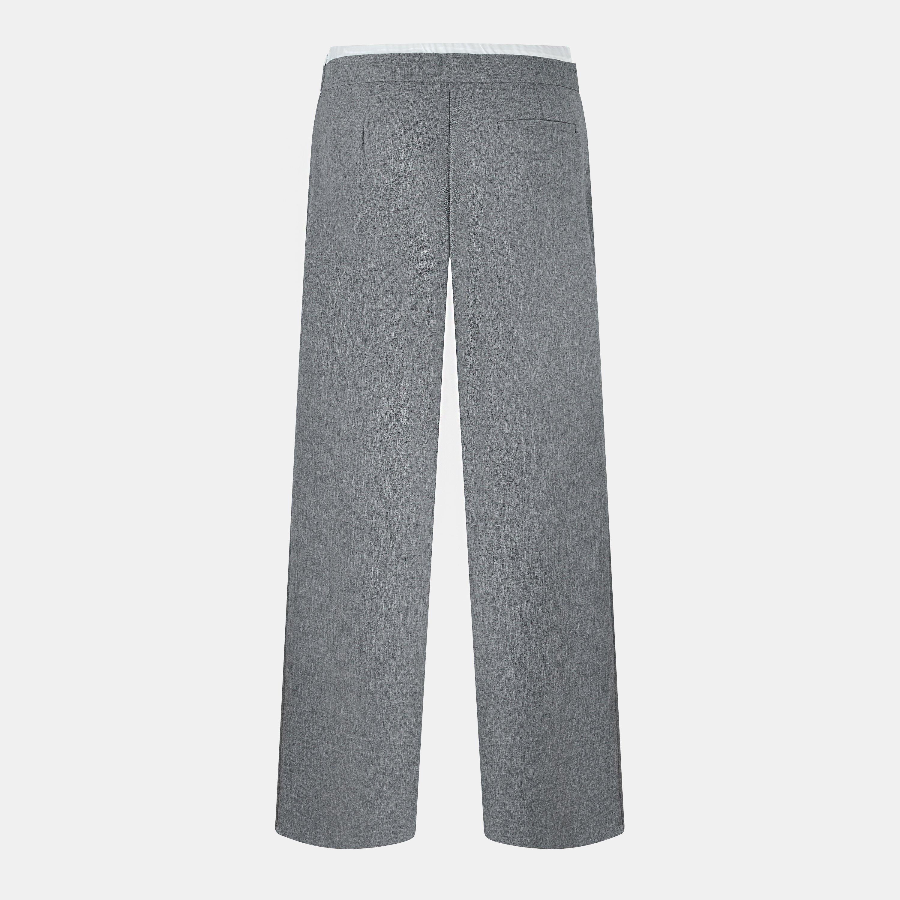 Grey Marl - Jack Wills - Relaxed Tailored Trousers - 2