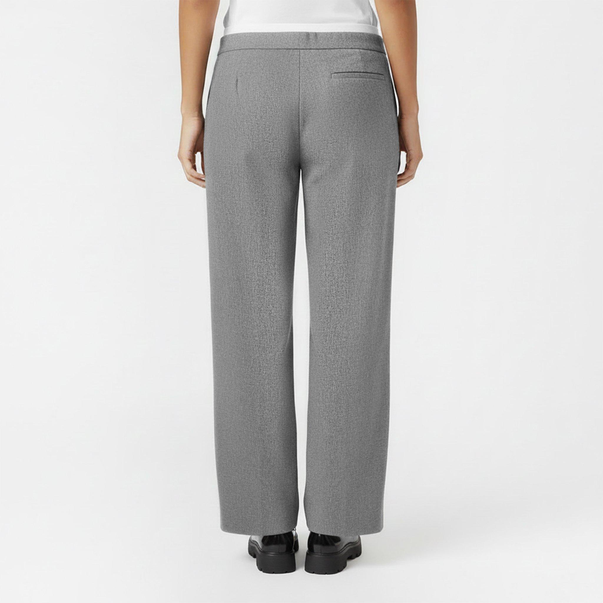 Grey Marl - Jack Wills - Women's Relaxed Tailored Trousers - 4
