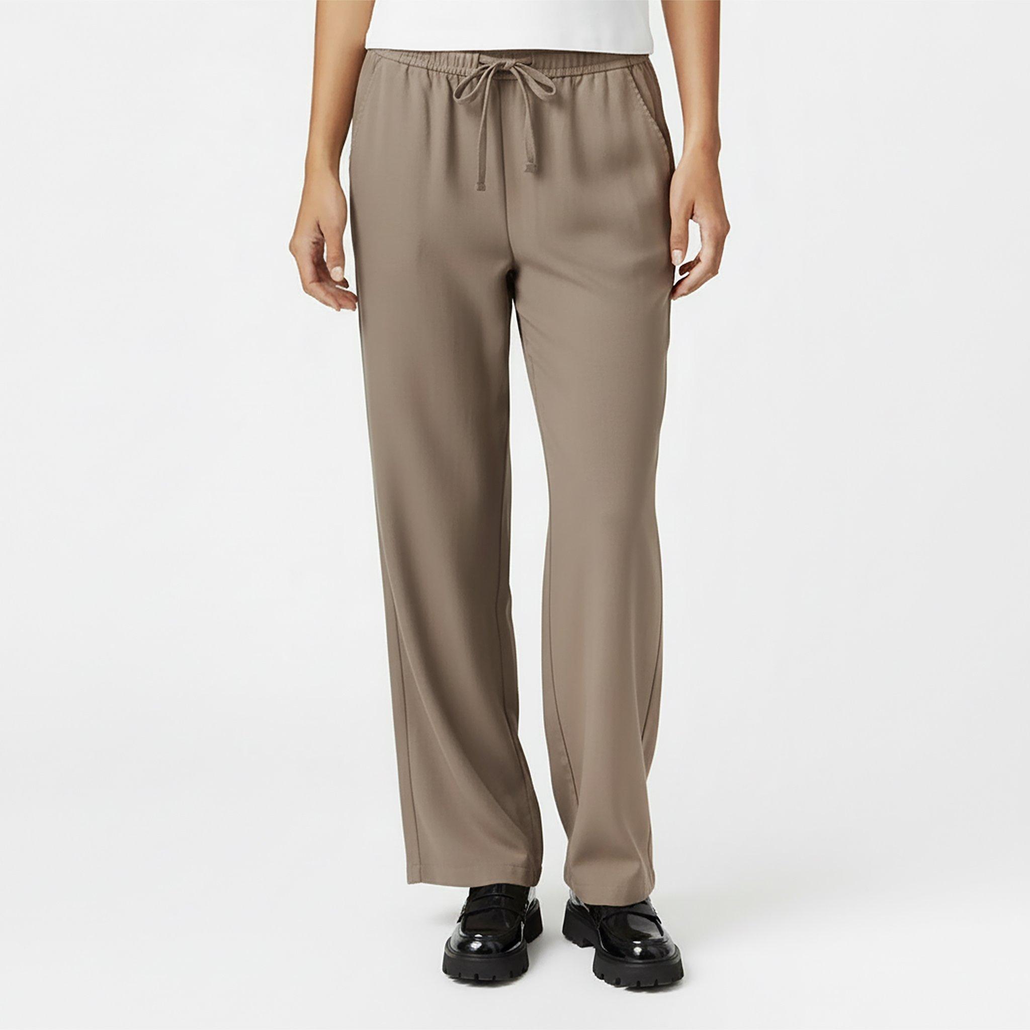 Taupe - Jack Wills - Women's Pinstripe Tailored Trousers - 3