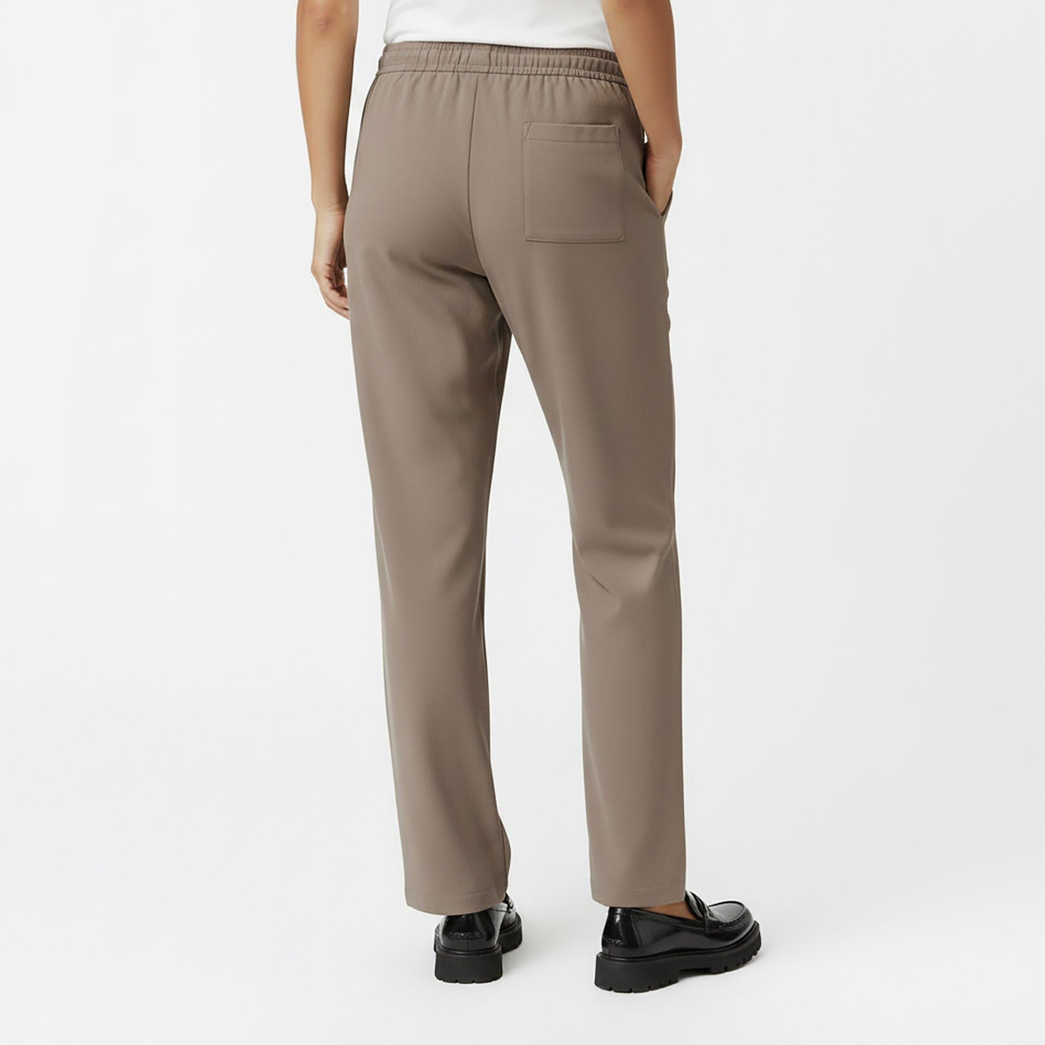 Taupe - Jack Wills - Women's Pinstripe Tailored Trousers - 4