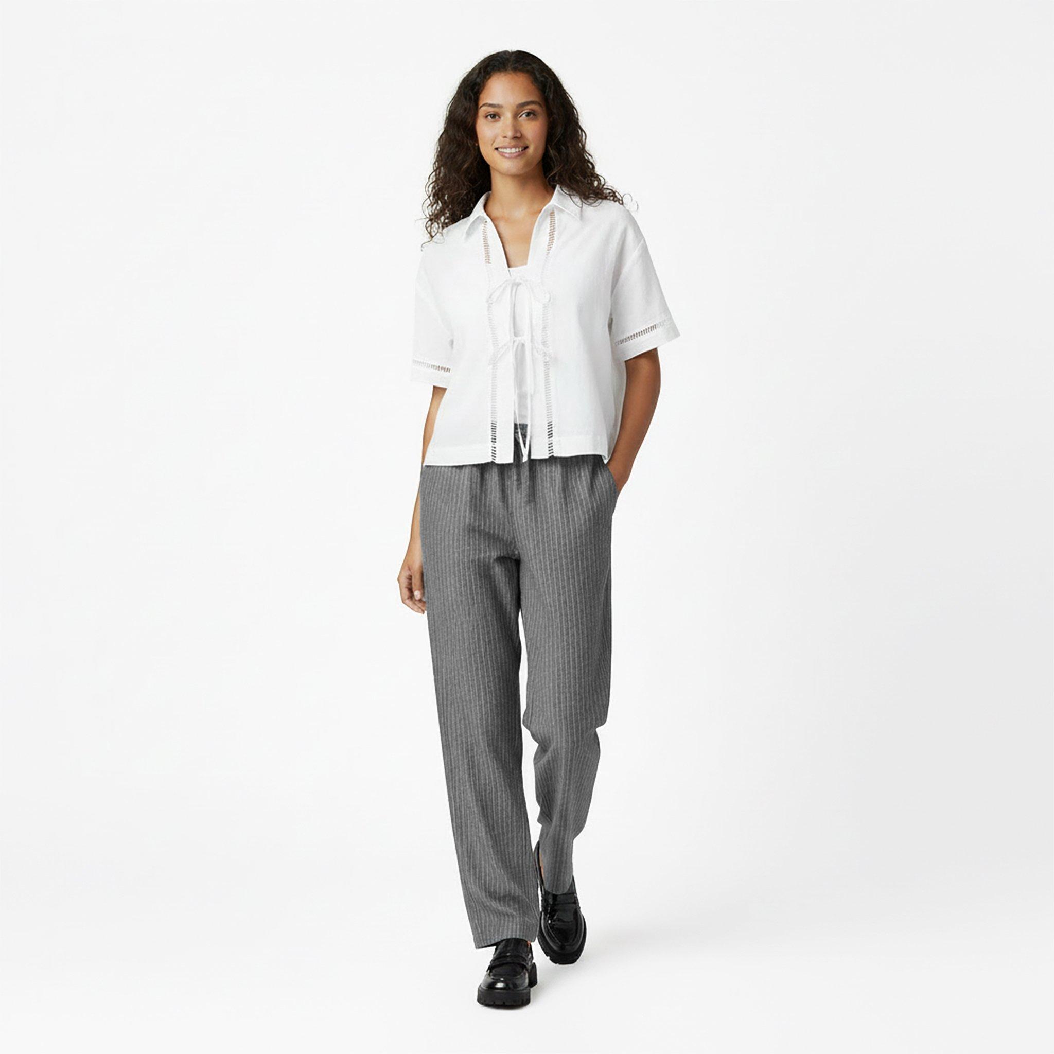 FlkStone Pins - Jack Wills - Women's Pinstripe Tailored Trousers - 5