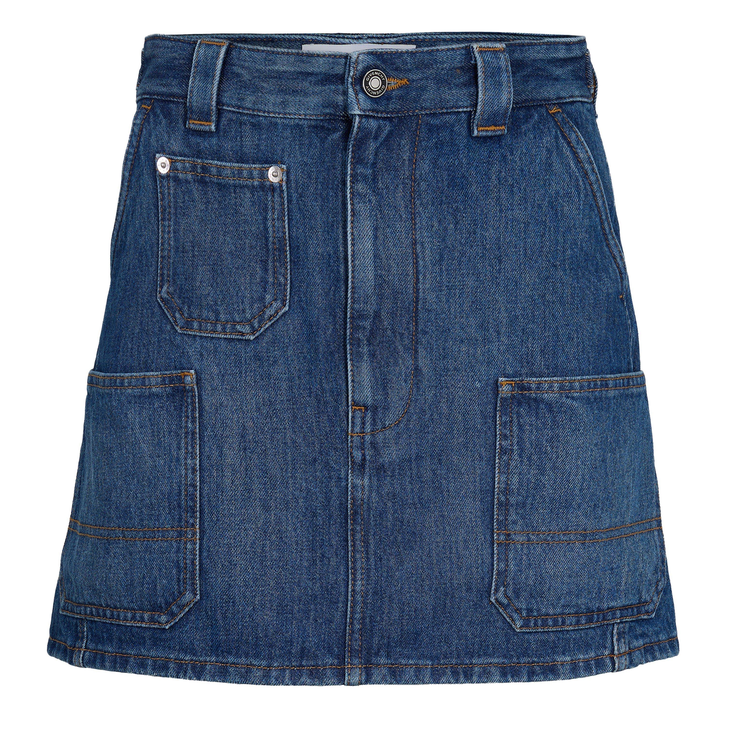 GIVENCHY Women's Denim Skirt - Medium Blue - Size 40 (UK 12)