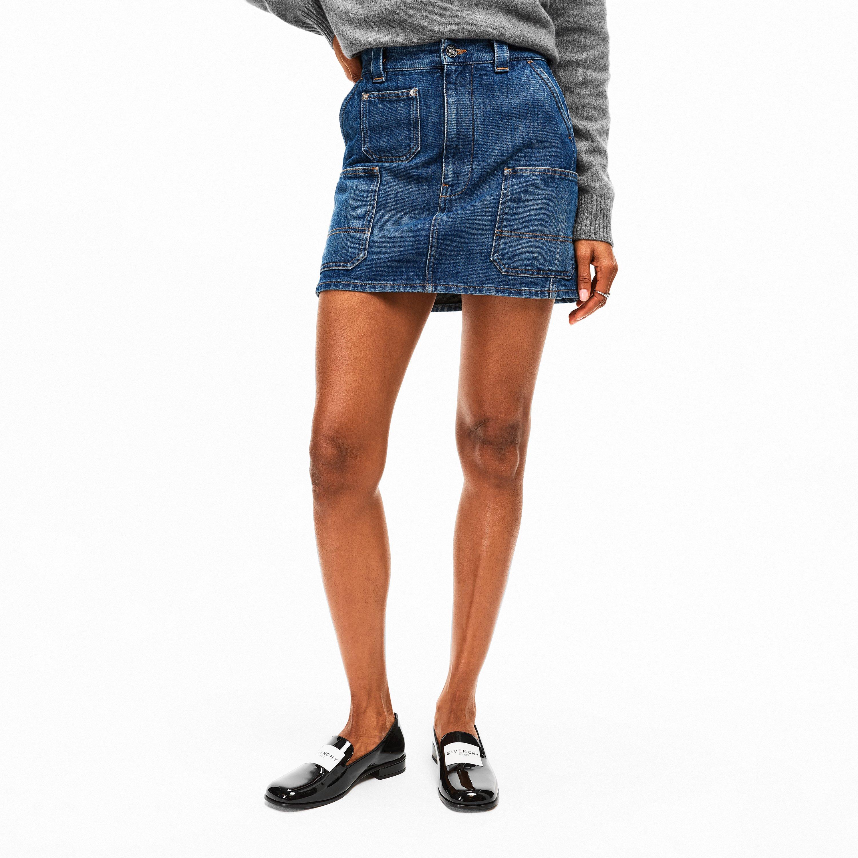 Medium Blue - GIVENCHY - Women's Denim Skirt - 3