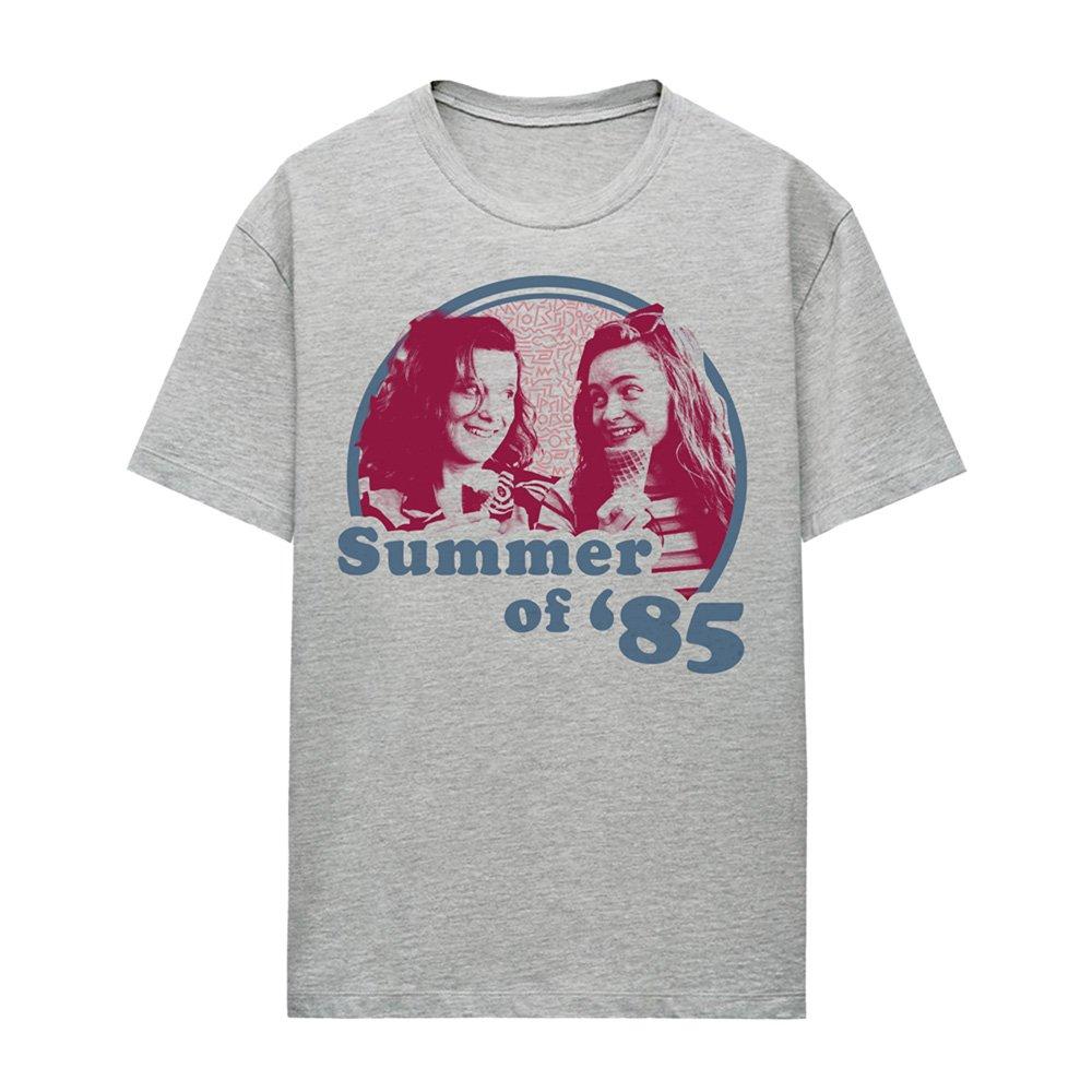 Grey - Stranger Things - Stranger Things Summer Of 85 Eleven And Max T-Shi - 4