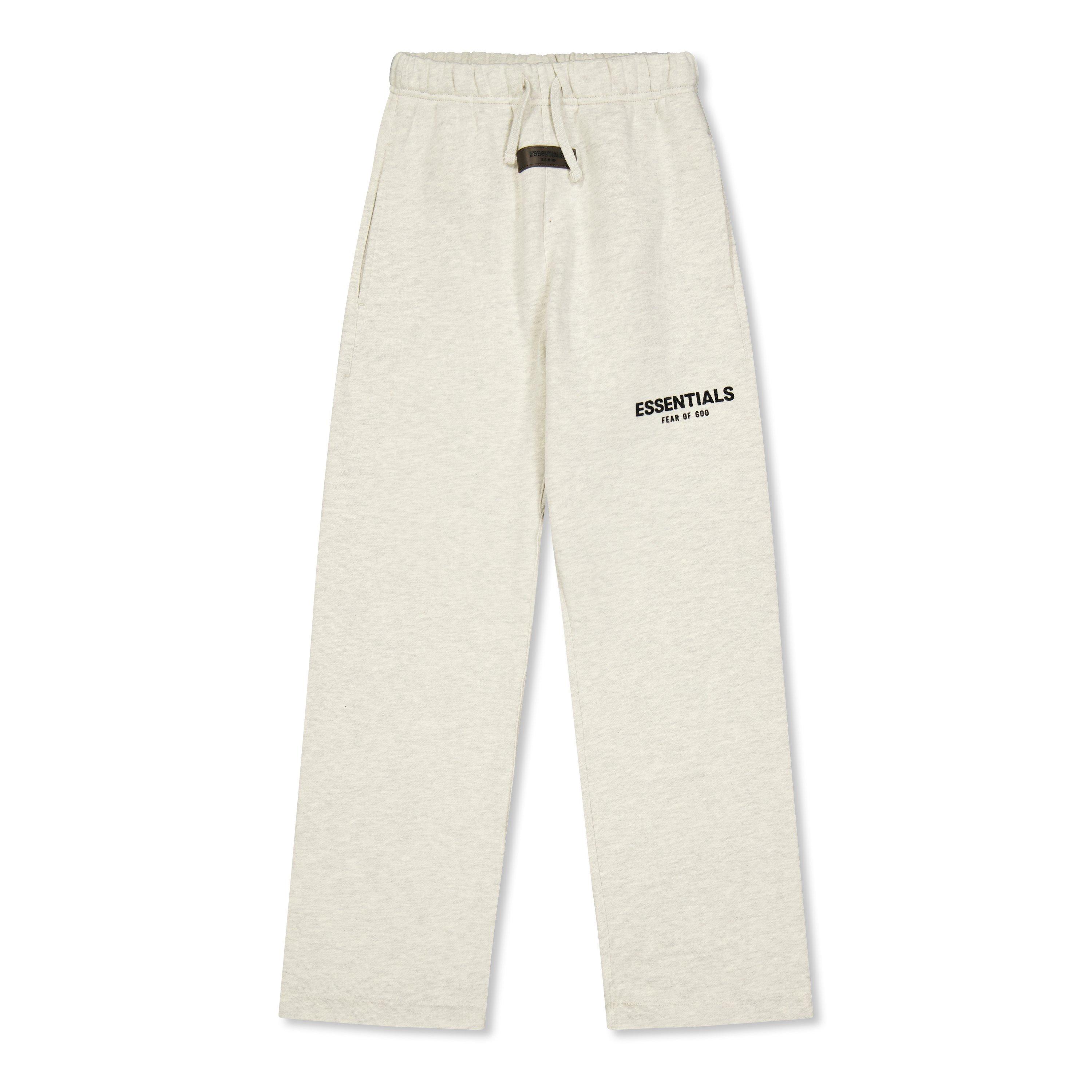 Light Oatmeal - Fear Of God Essentials - Unisex Kids' Relaxed Sweatpants Closed Hem Fleece Joggers - 1