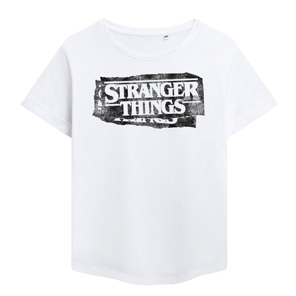 White - Stranger Things - Stranger Things Punk Logo Fashion T-Shirt White - 1