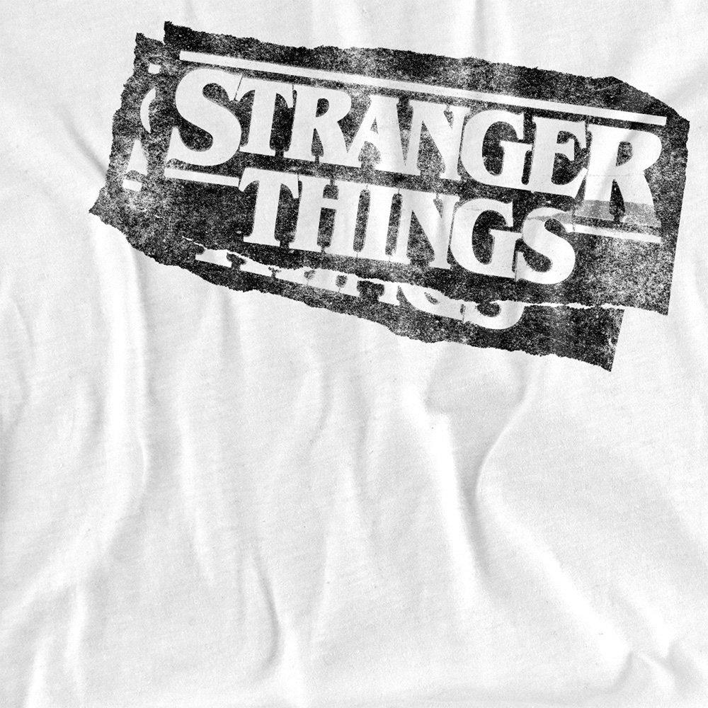 White - Stranger Things - Stranger Things Punk Logo Fashion T-Shirt White - 2