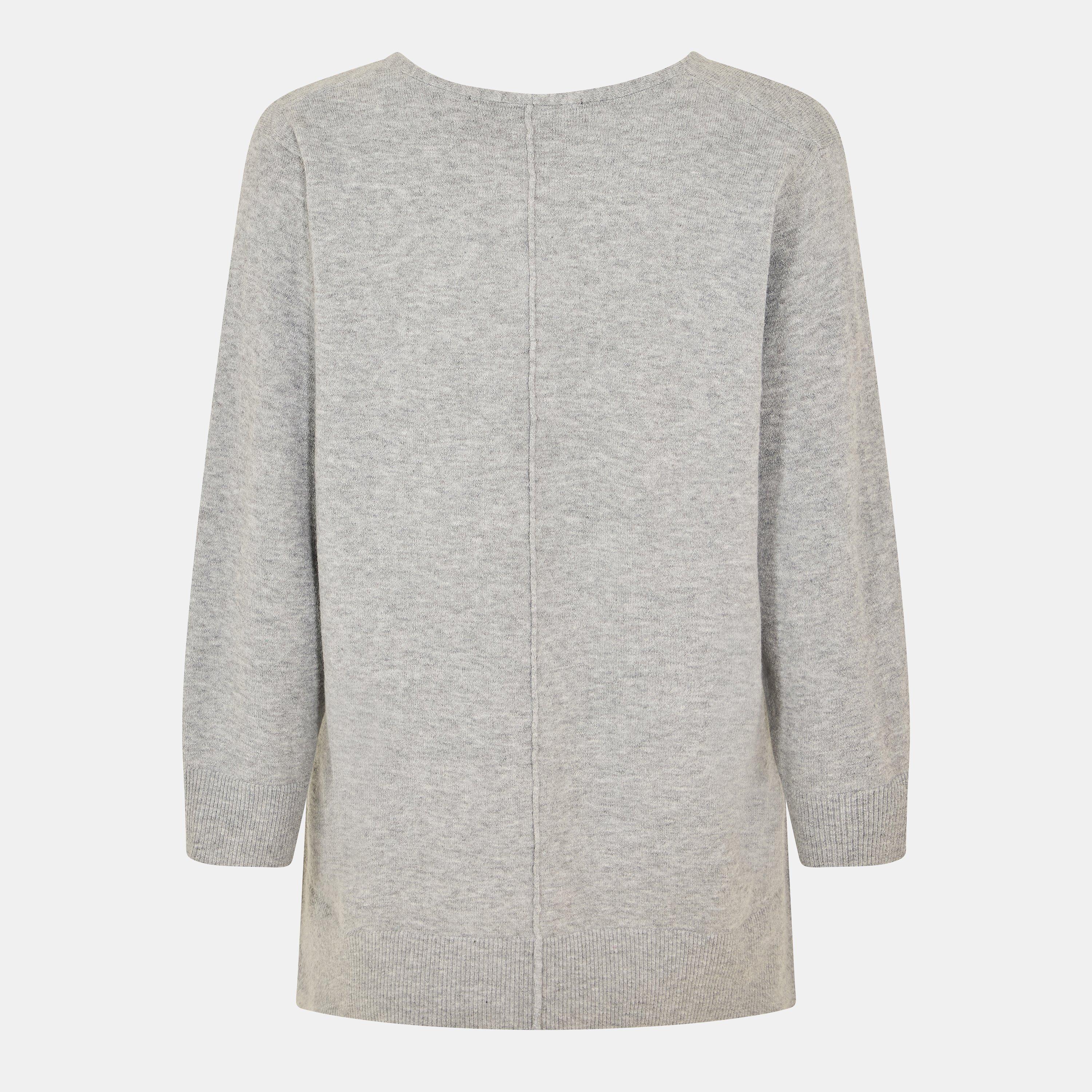 01-Light Grey - French Connection - Ebba Vhari Jumper - 2