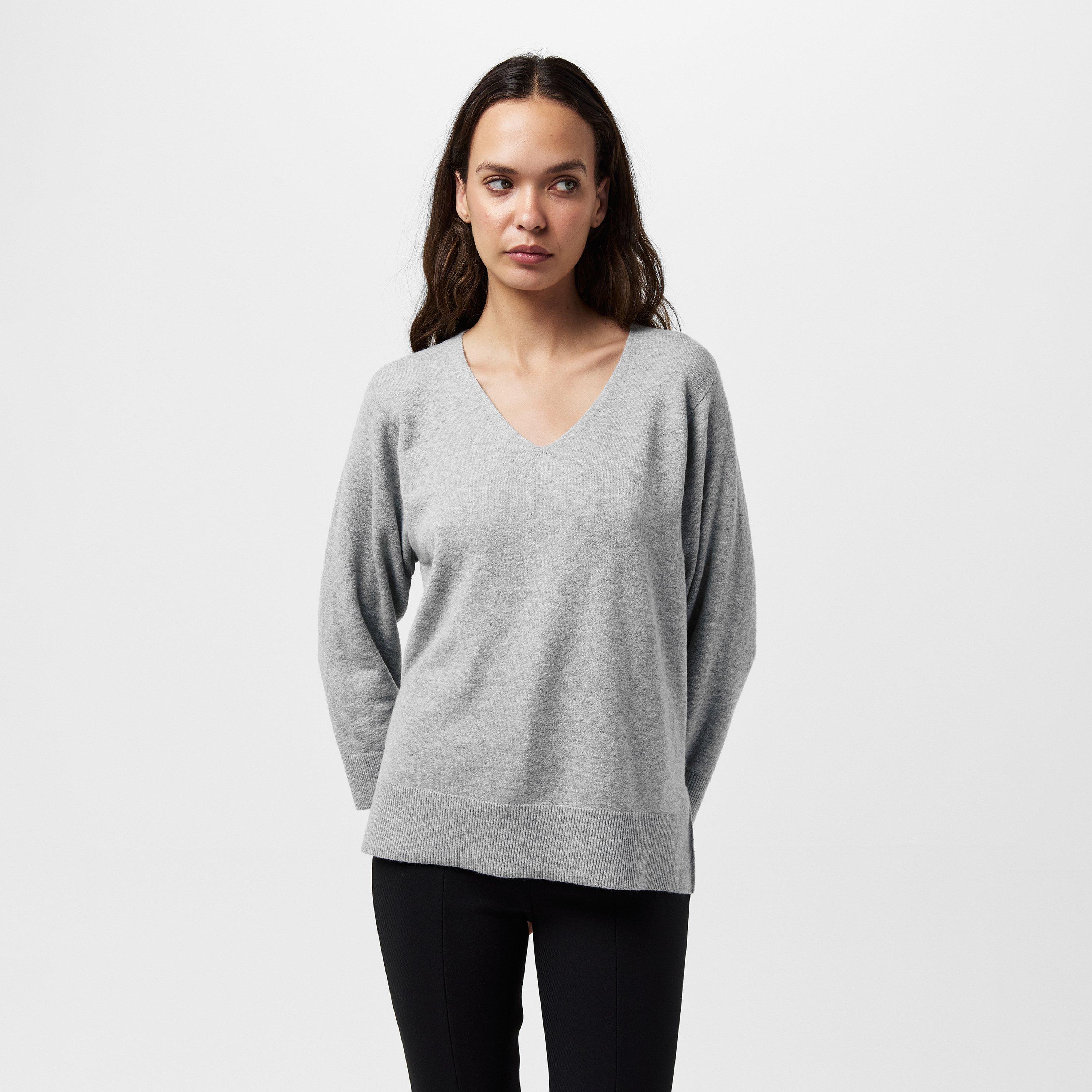 01-Light Grey - French Connection - Ebba Vhari Jumper - 3
