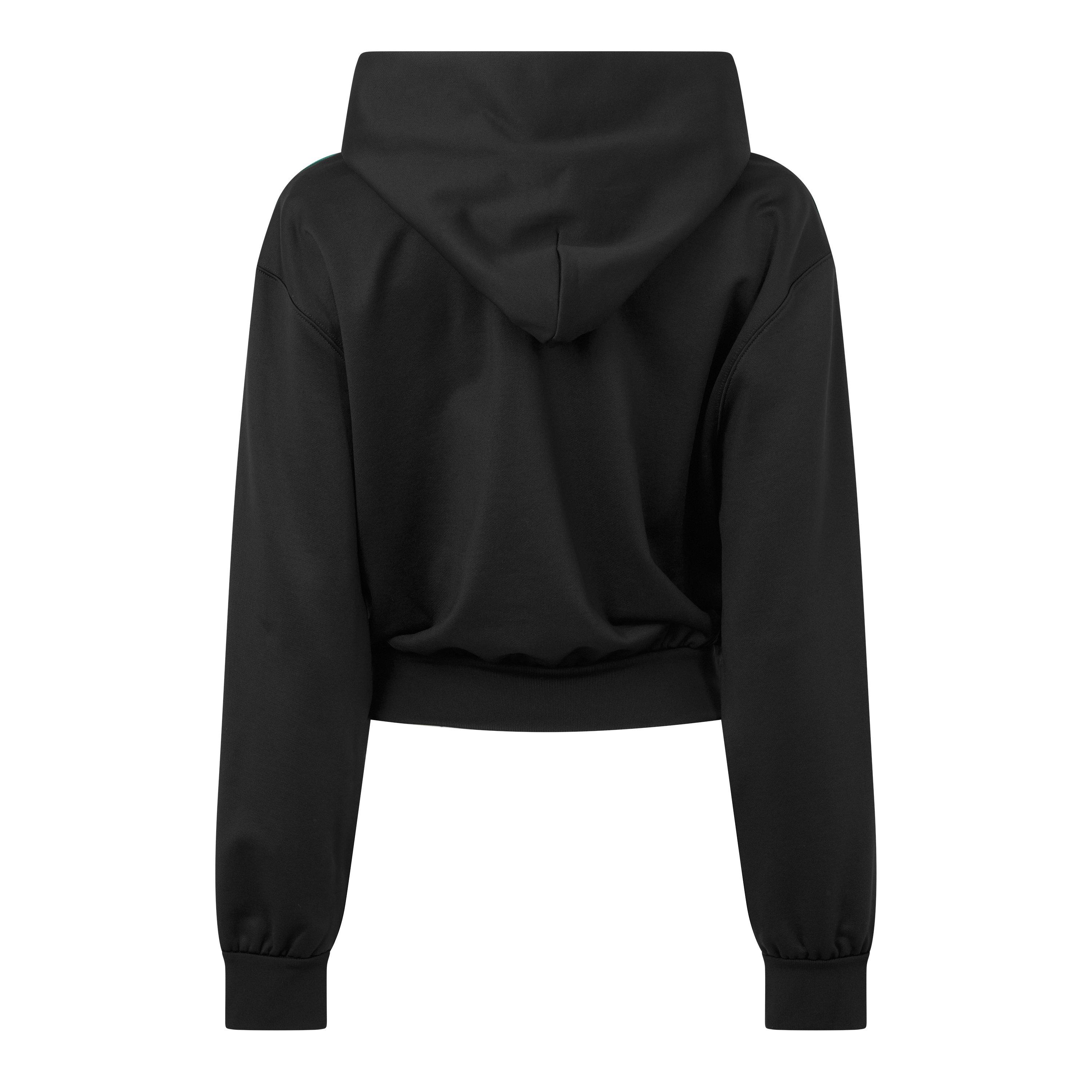 Black - Gucci - Women's Cropped Fleece Top - 2