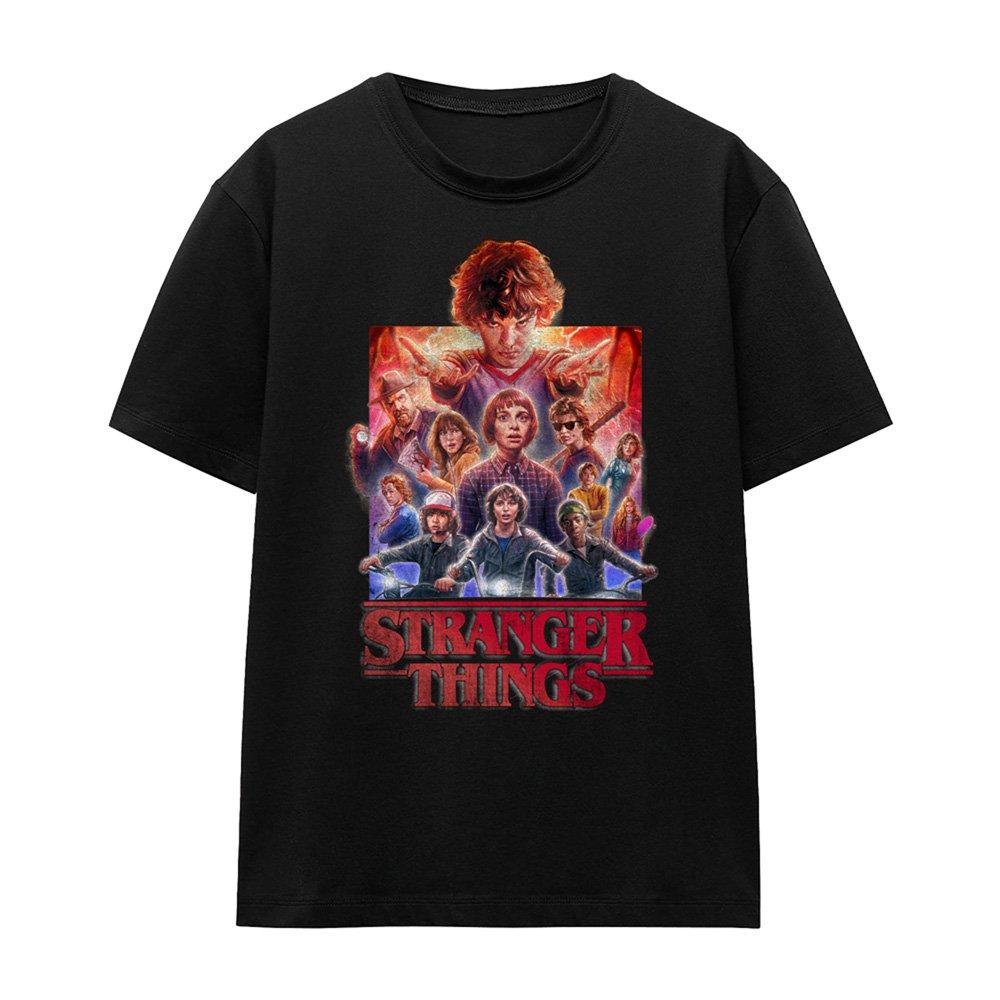 Black - Stranger Things - Stranger Things Stranger Things Group Poster Ladie - 4