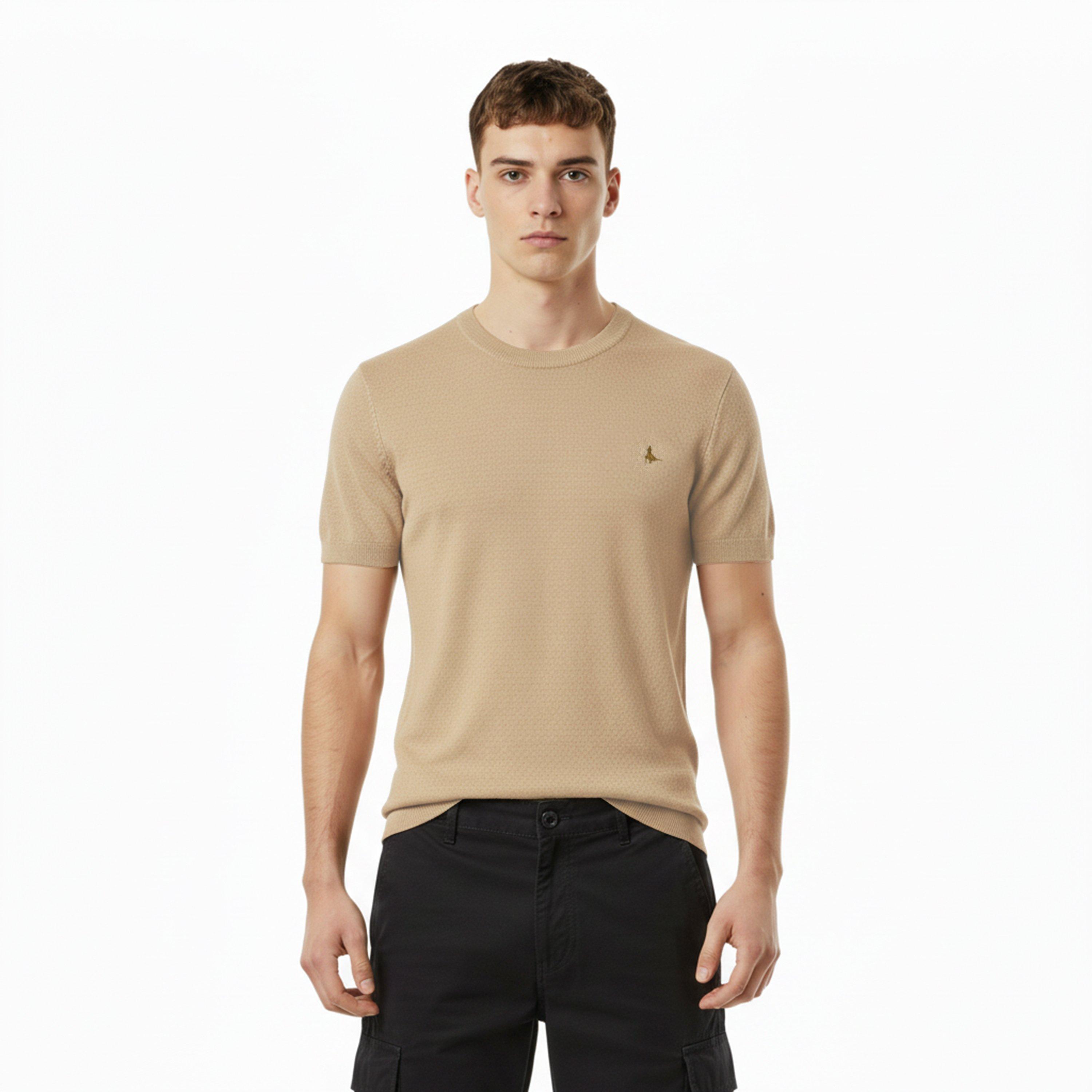 Kaki - Jack Wills - JW Slub Marl Knit T Sn62 - 3