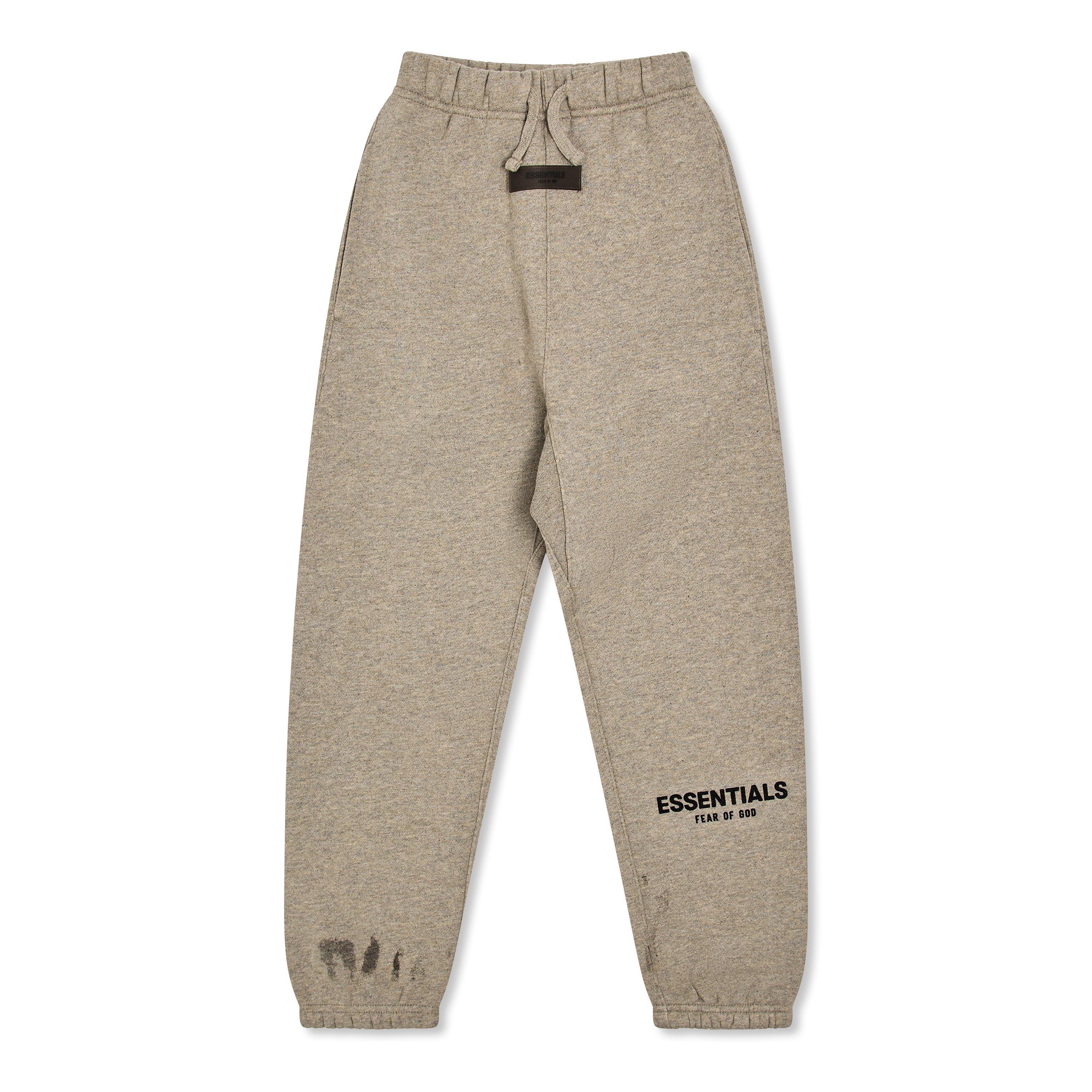 Fear Of God Essentials Kids ' Closed Hem Fleece Jogging Bottoms - Dark Oatmeal - 4-5 Yrs