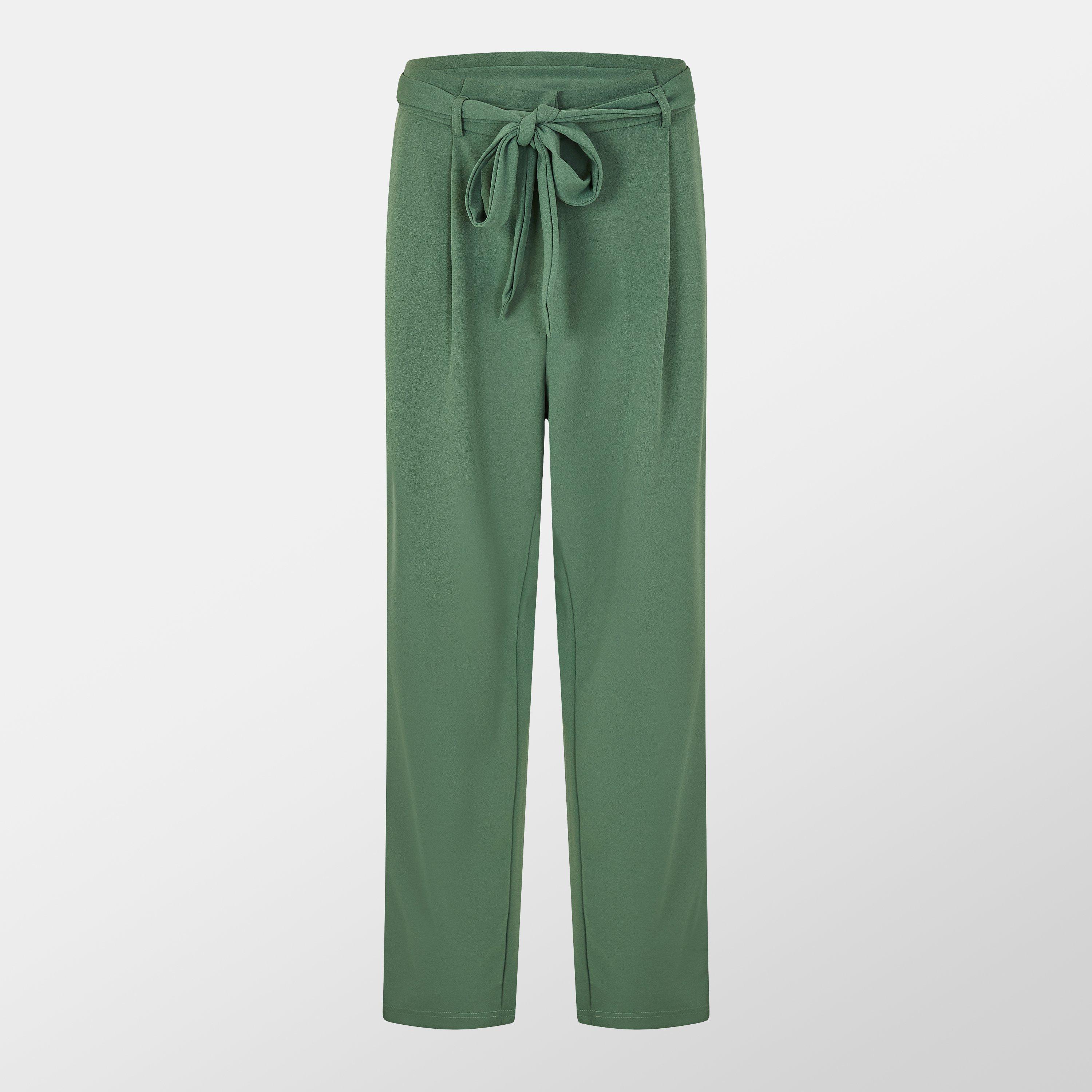 Eend Groen - Vila - Women's Viclva Belt Cigarette Trousers - 1