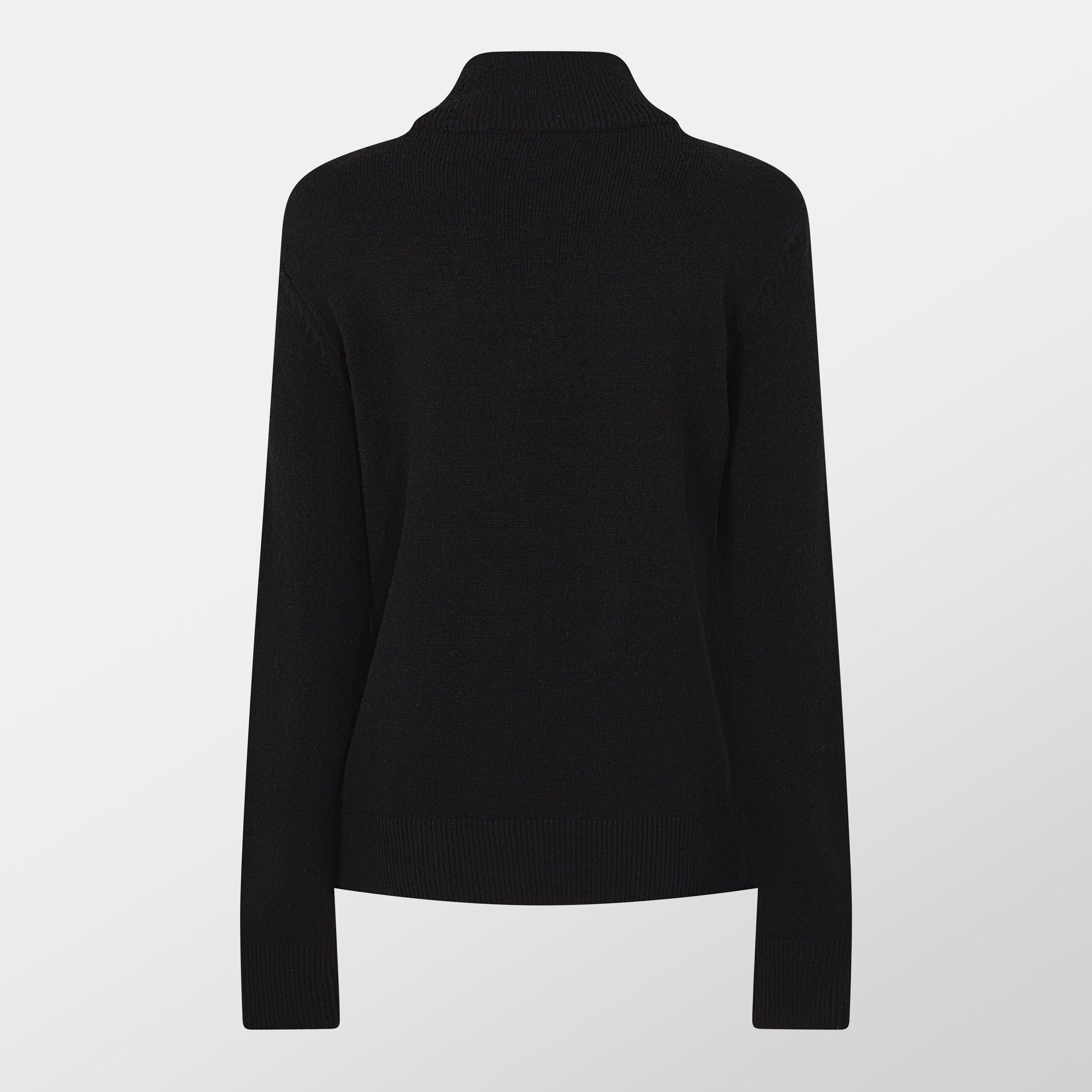 Black - Vila - Crew Neck Jumper - 2