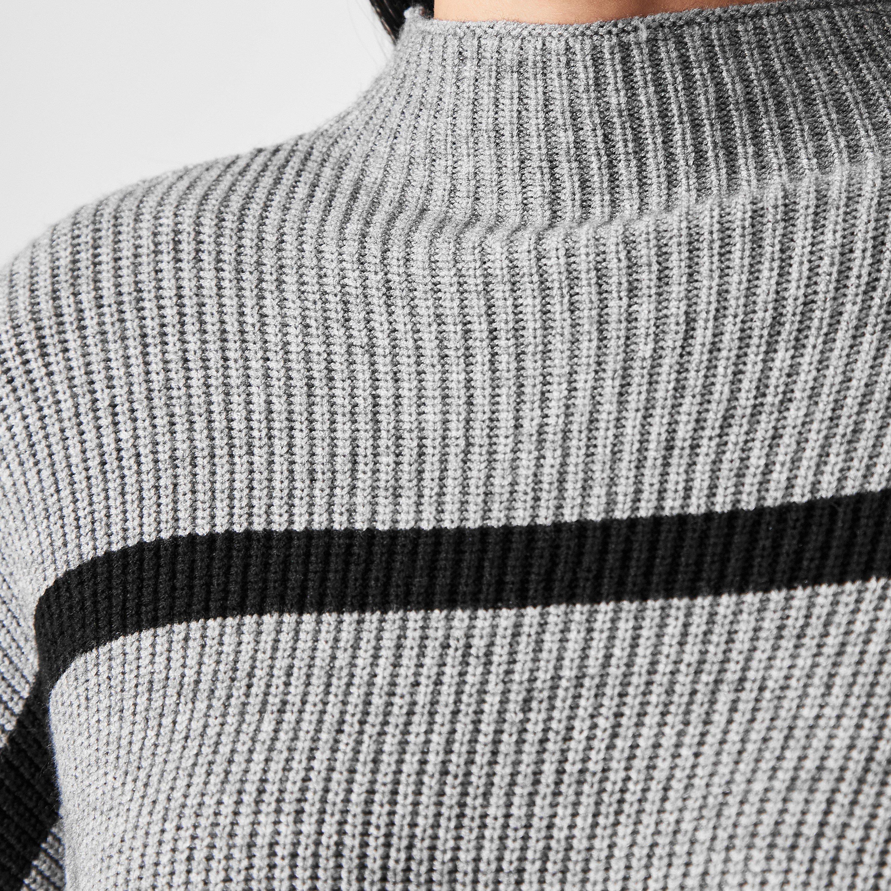 Medium Grijs - Vila - Viril Rib Crew Neck Jumper - 5