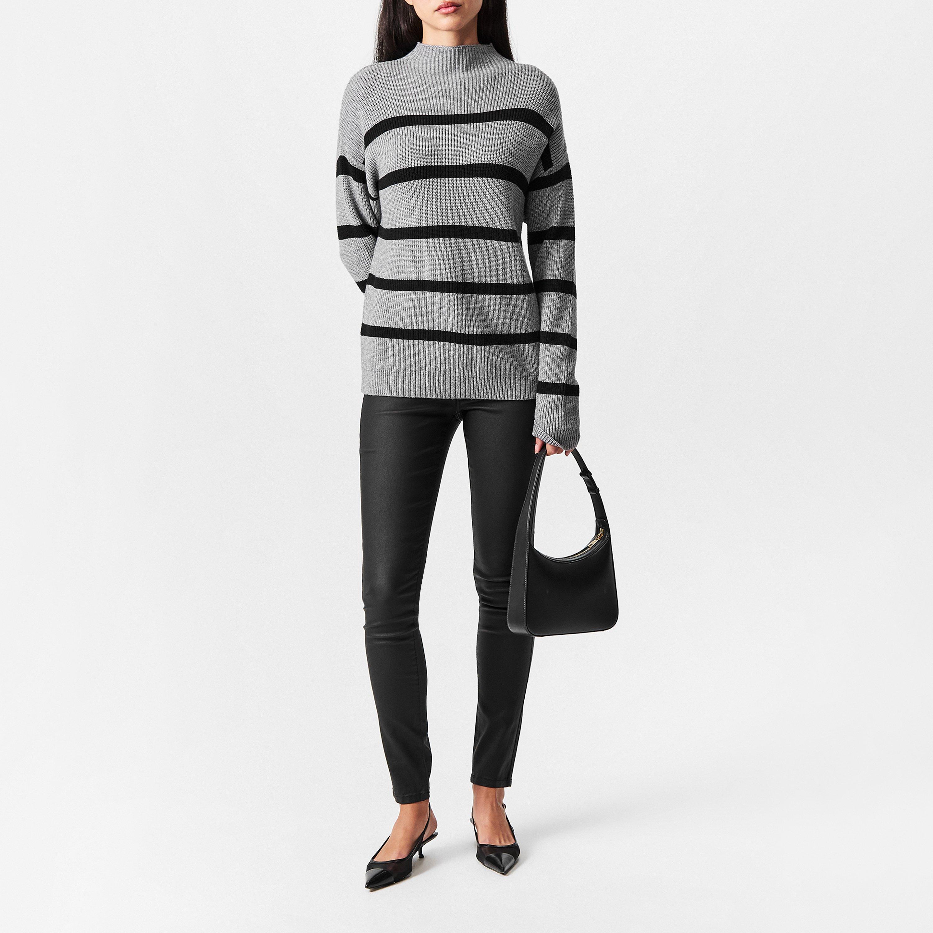 Medium Grijs - Vila - Viril Rib Crew Neck Jumper - 6