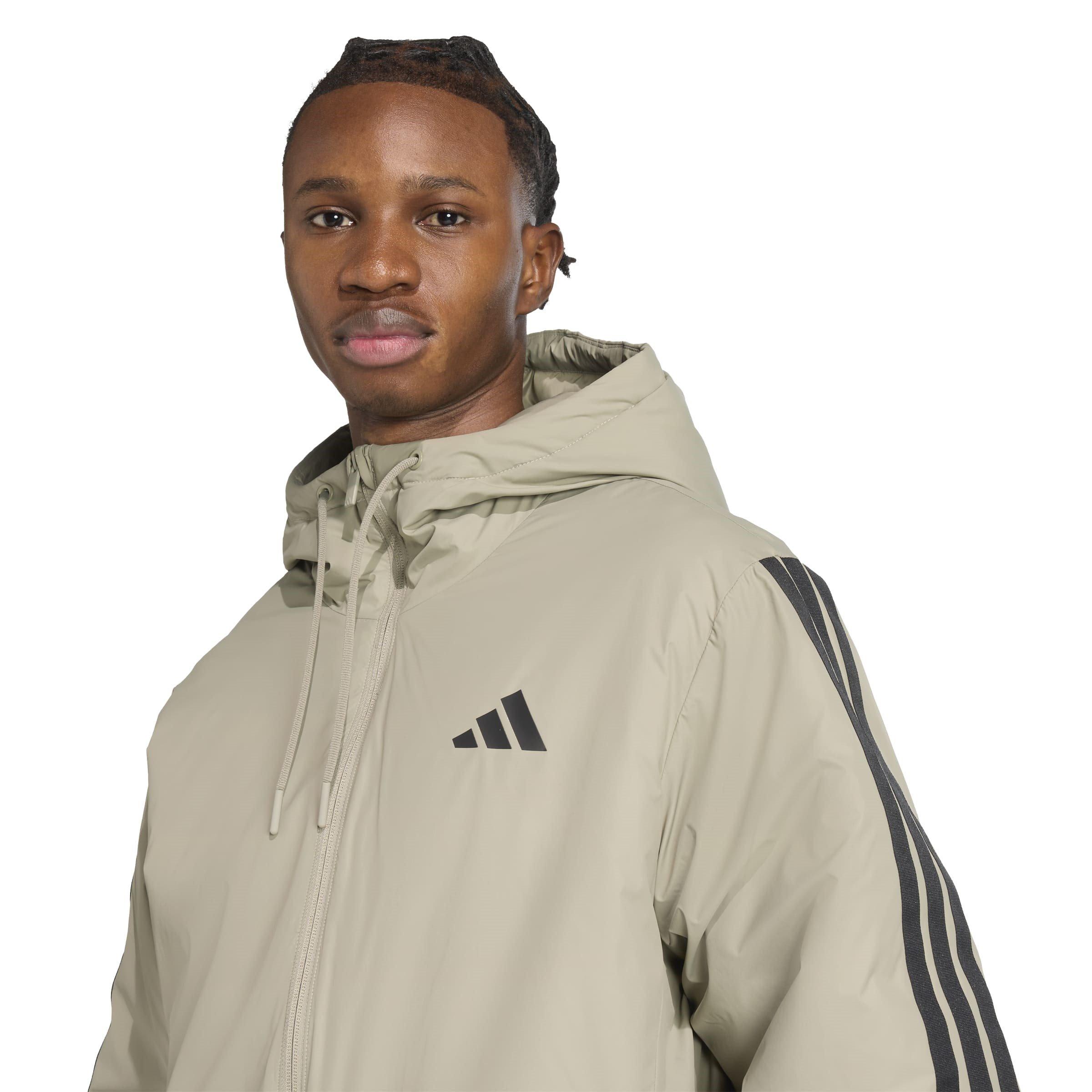 Zilveren Kiezel - adidas - Essentials CLIMAWARM Insulated Hooded Padded Puffer Jacket - 4