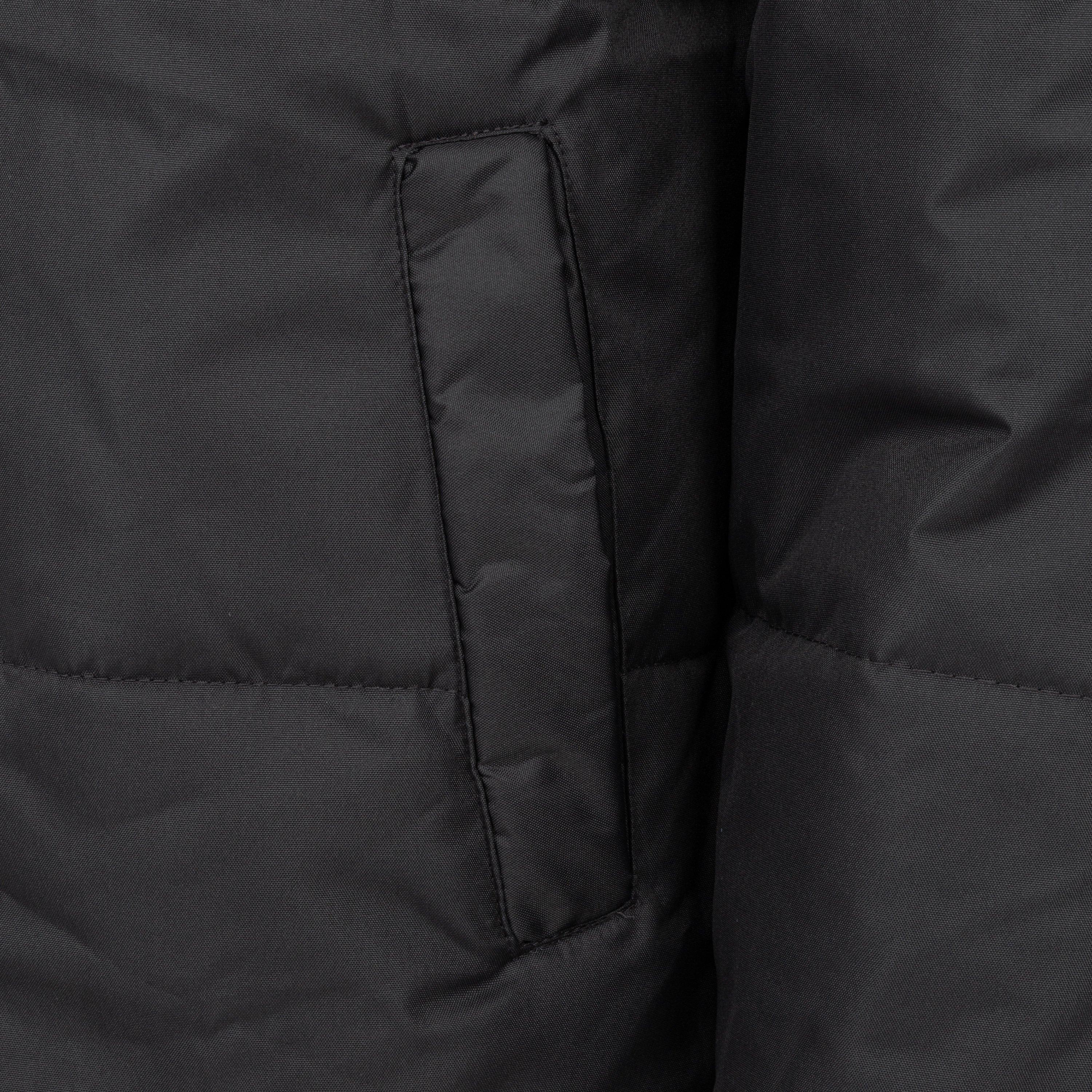 Charcoal - Lonsdale - Men's Long Sleeve Detachable Hood Windproof Padded Puffer Jacket - 5
