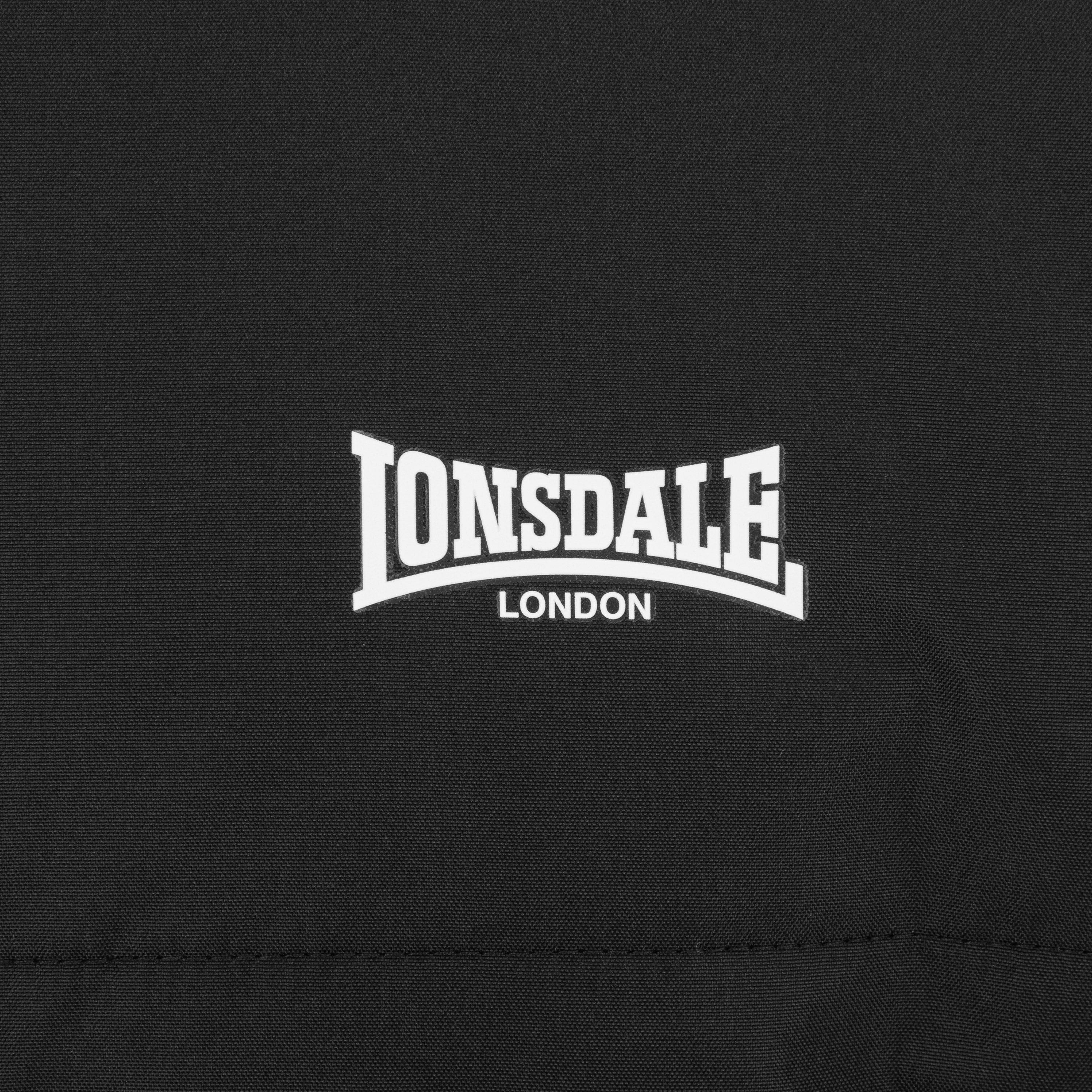 Crna - Lonsdale - Long Sleeve Detachable Hood Windproof Padded Puffer Jacket - 4