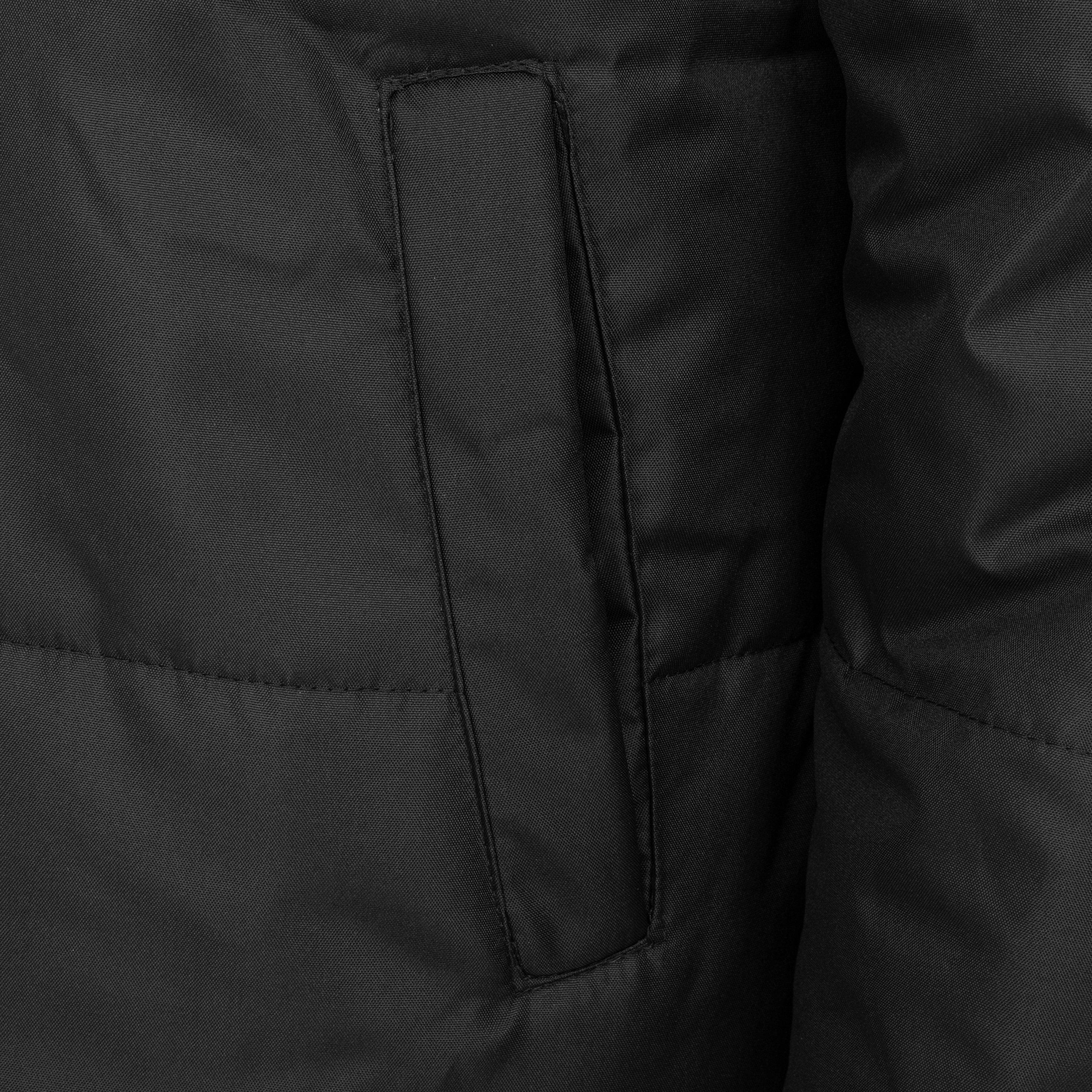 Crna - Lonsdale - Long Sleeve Detachable Hood Windproof Padded Puffer Jacket - 5