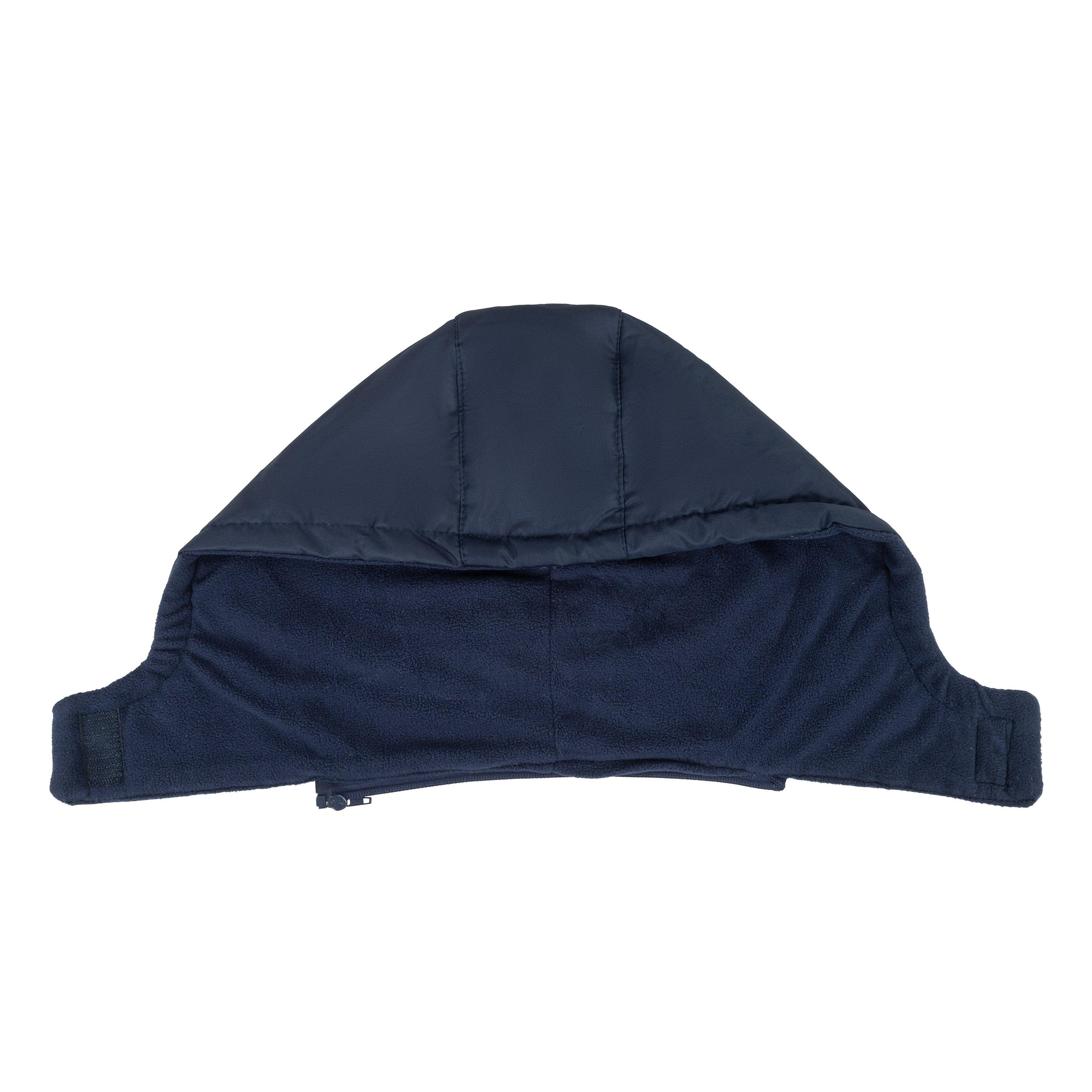 Azul Marinho - Lonsdale - Men's Long Sleeve Detachable Hood Windproof Padded Puffer Jacket - 7