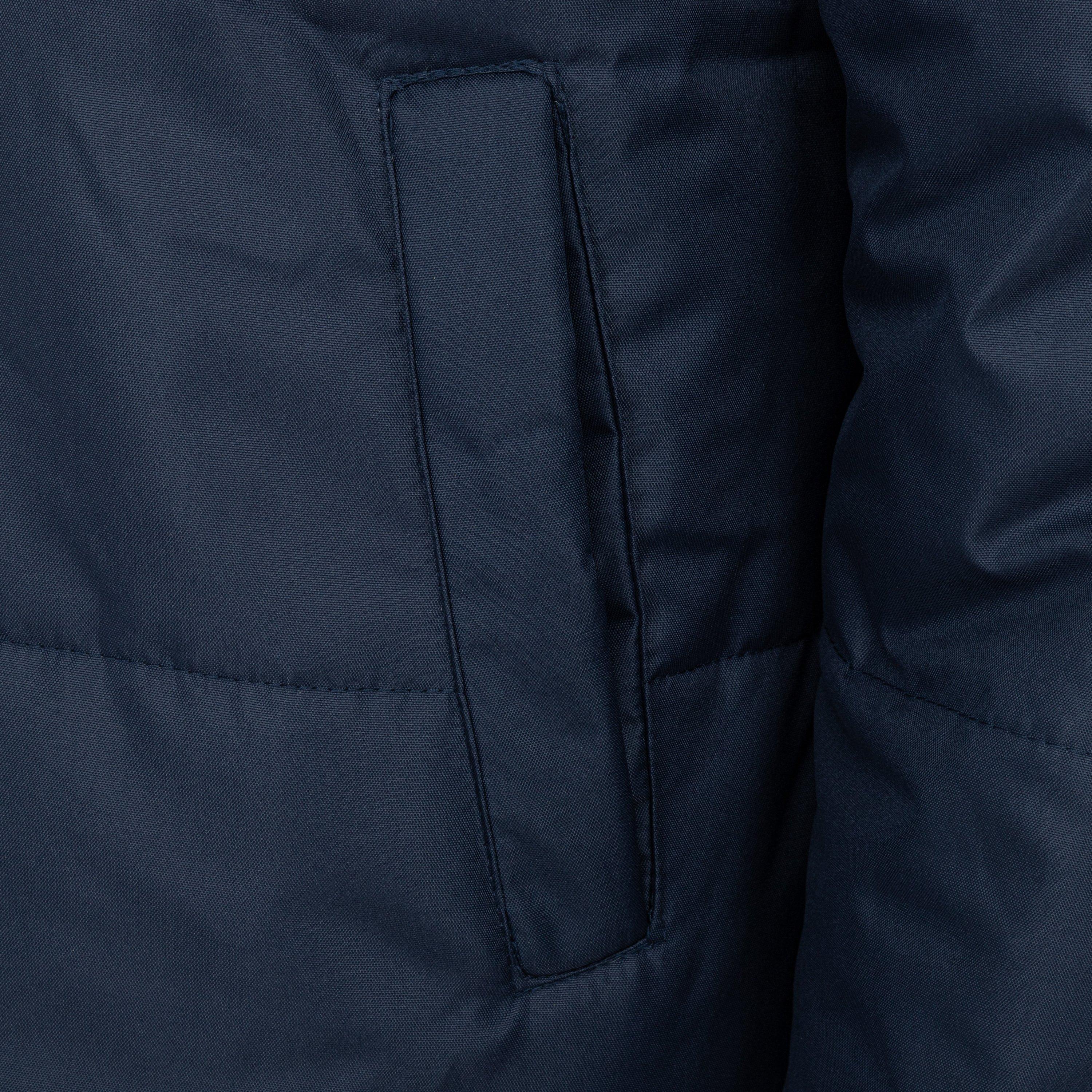 Azul Marinho - Lonsdale - Men's Long Sleeve Detachable Hood Windproof Padded Puffer Jacket - 5