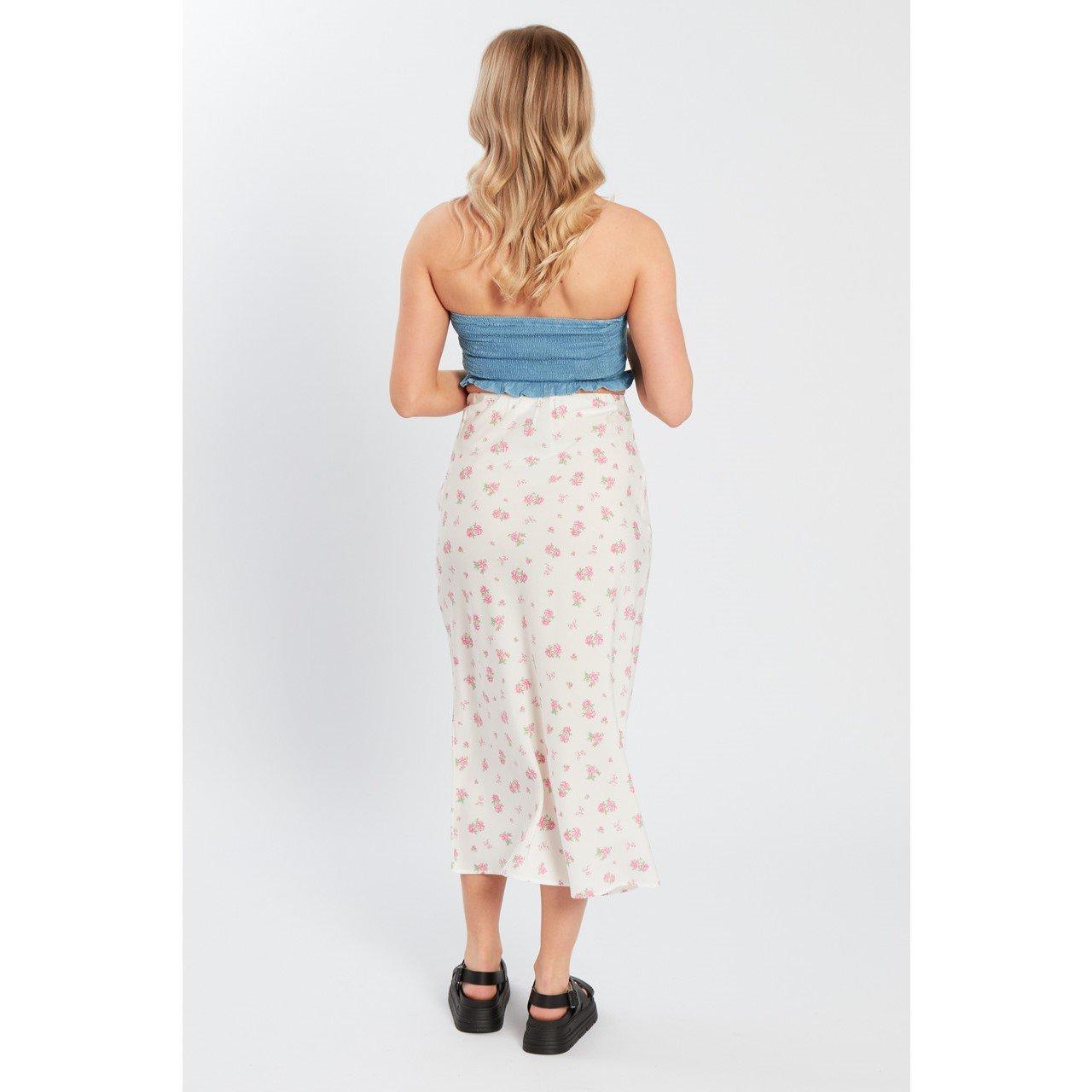 White - Wednesday Girls - Midaxi Slip Skirt - 2