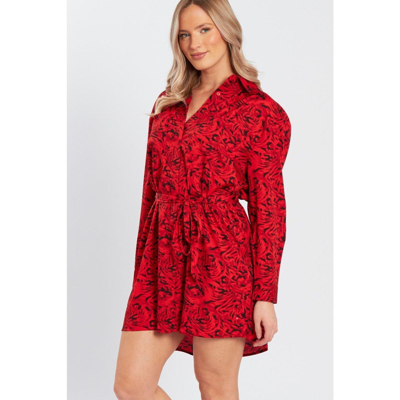 Red - Wednesday Girls - Women's Long-Sleeve Dress Shirt - 1