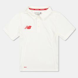 New Balance Kids' Short-Sleeve Cricket Polo Shirt