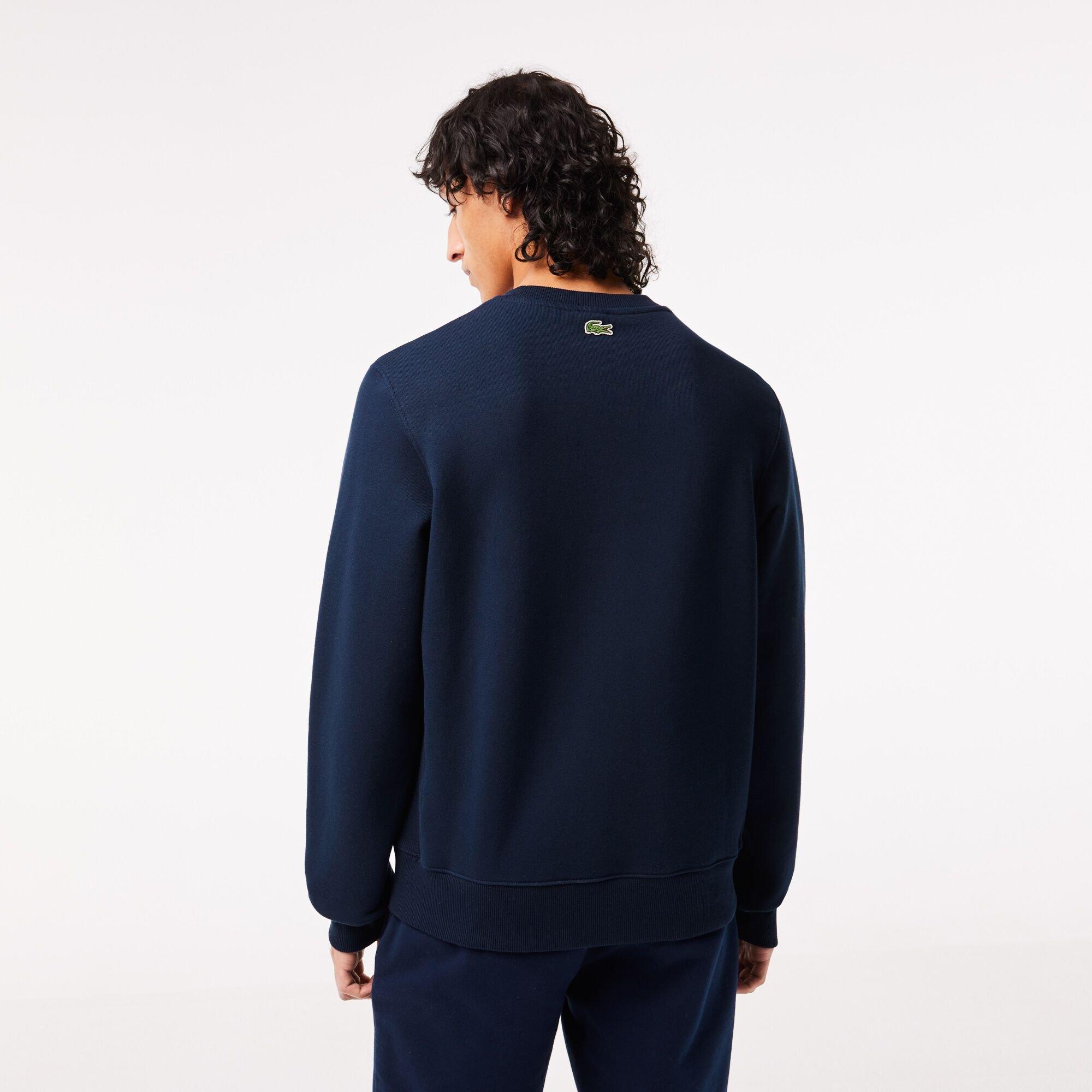Bleu marine/Farine - Lacoste - Men's Logo Crew Neck Jumper - 3