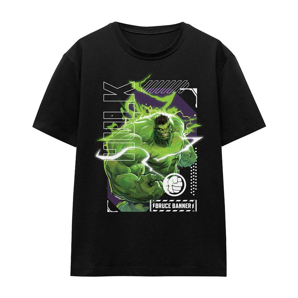 Black - Marvel - Rivals Bruce Banner Hulk Smash T-Shirt Black - 4