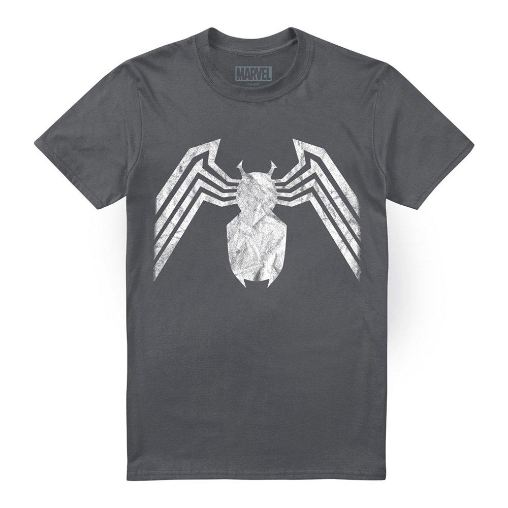 Grey - Marvel - Venom Emblem T-Shirt - 4
