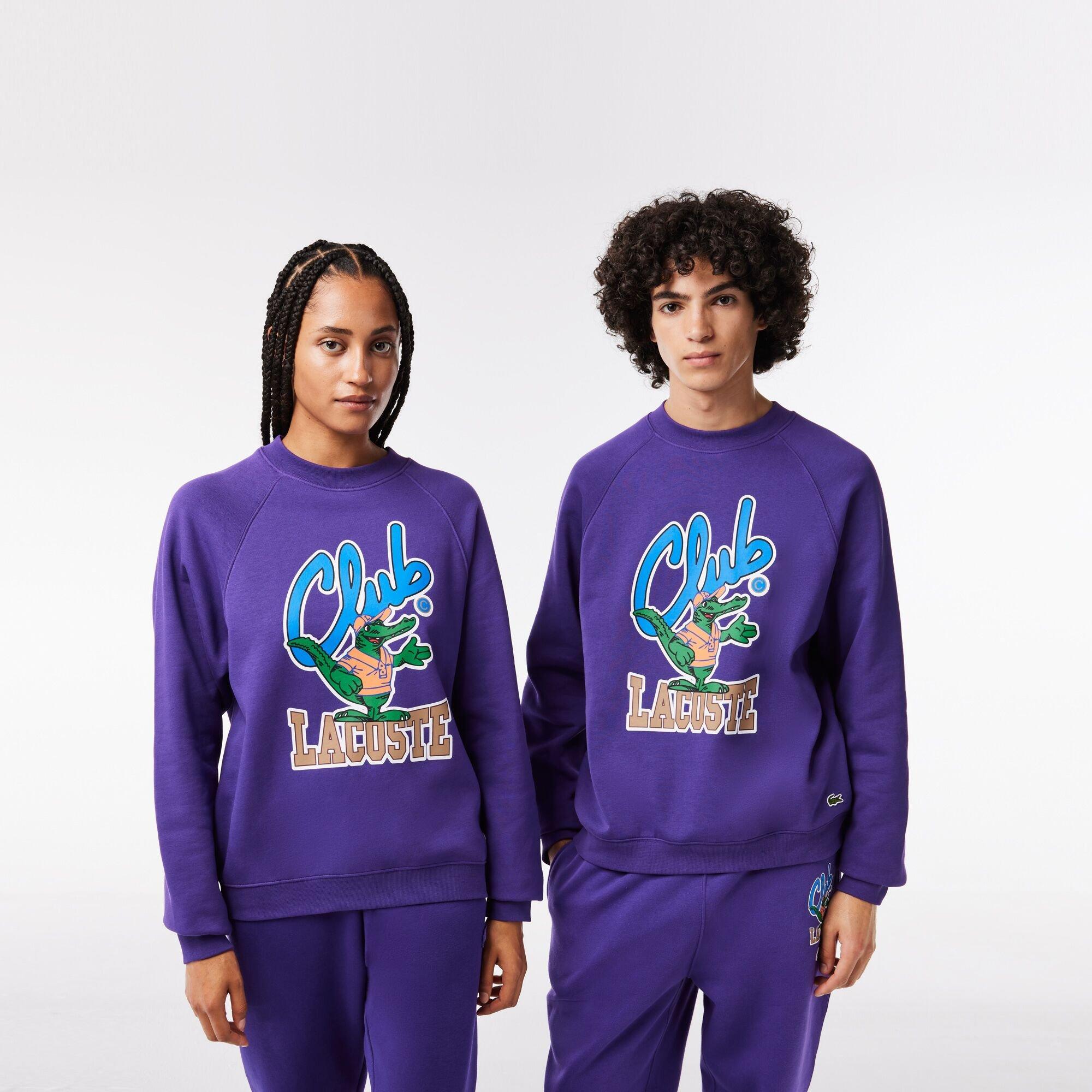 Acai - Lacoste - Men's Printed Crew Neck Jumper - 1