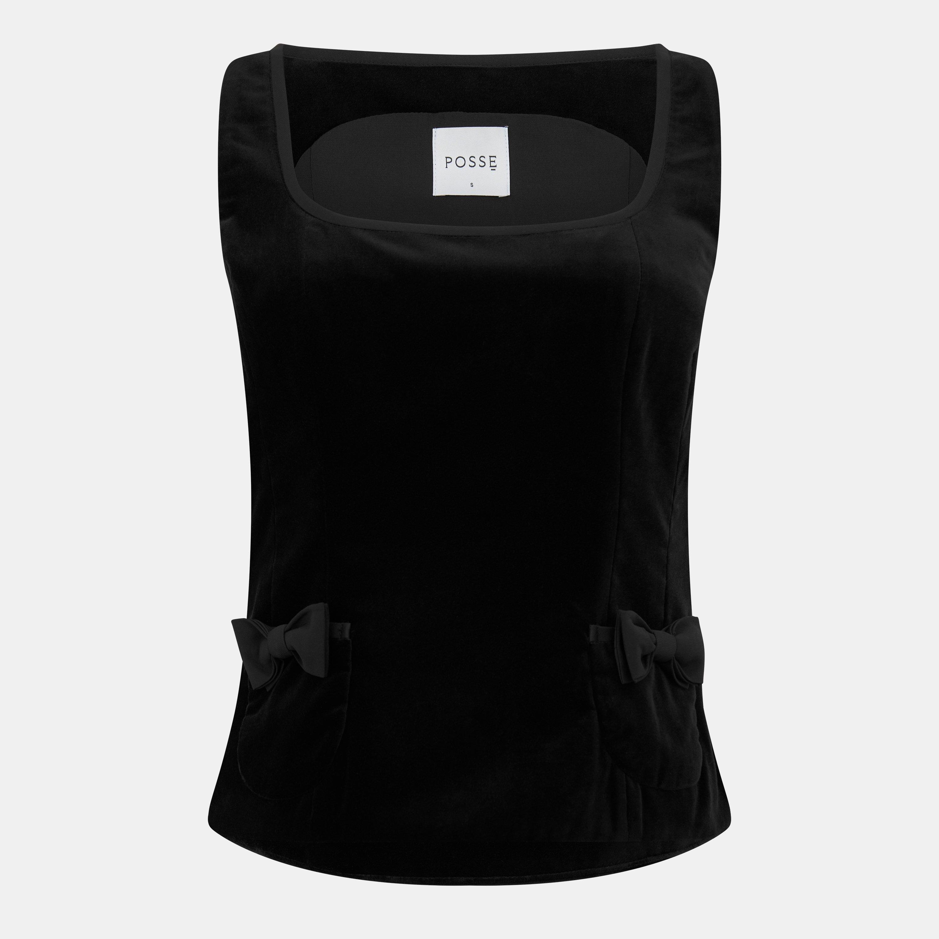 Posse Women's Quicy Corset Top - Black - Size 14 (L)