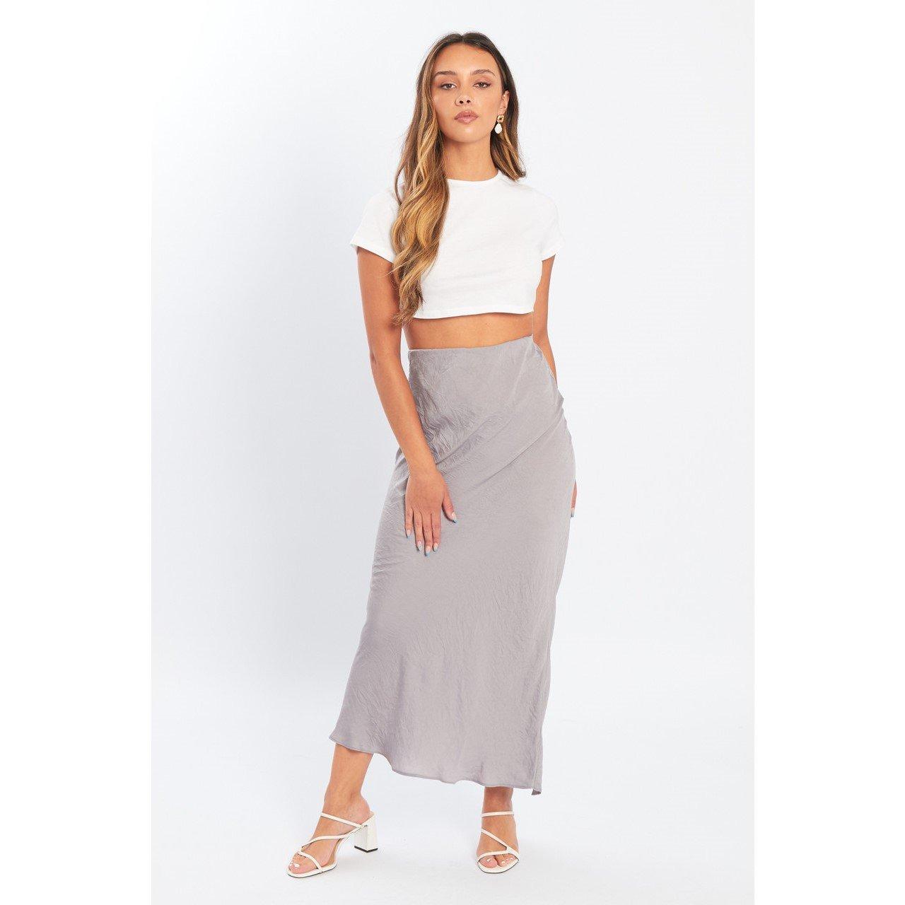 Grijs - Wednesday Girls - Slip Skirt - 1