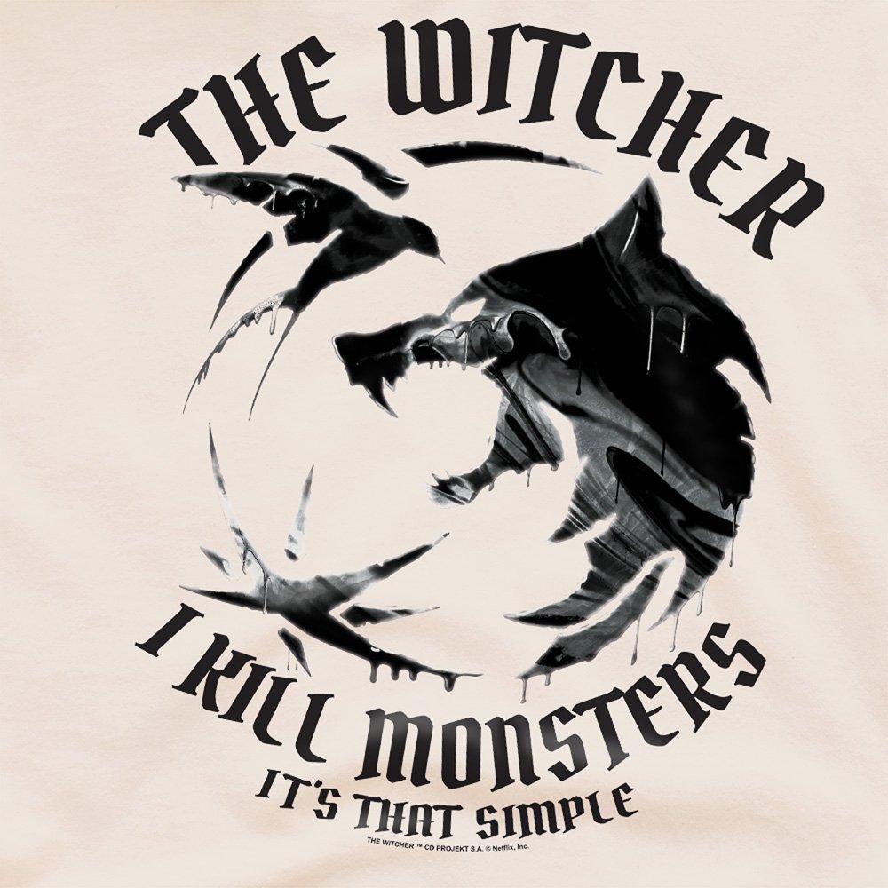 Beige - The Witcher - The Witcher - I Kill Monsters T-Shirt Natural - 2