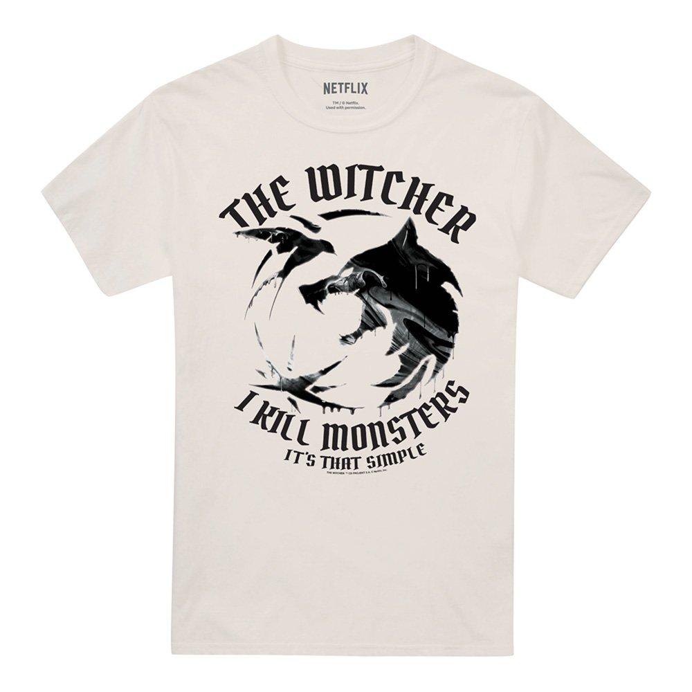 Beige - The Witcher - The Witcher - I Kill Monsters T-Shirt Natural - 4