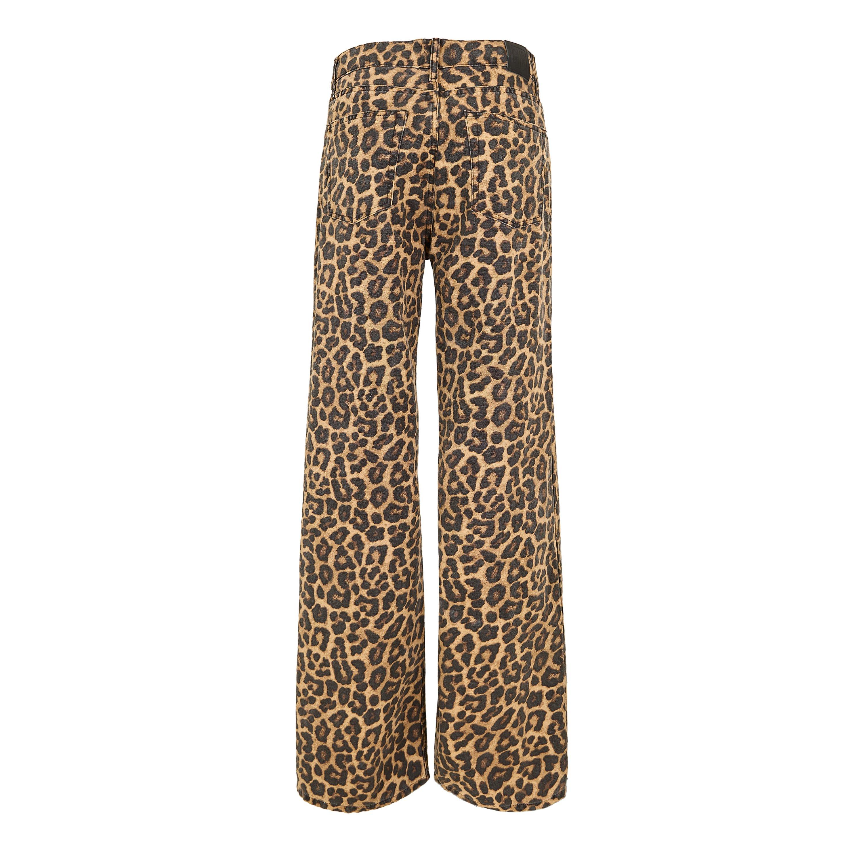 Leopard - Anine Bing - Womens Hugh Leopard Print Jeans - 2