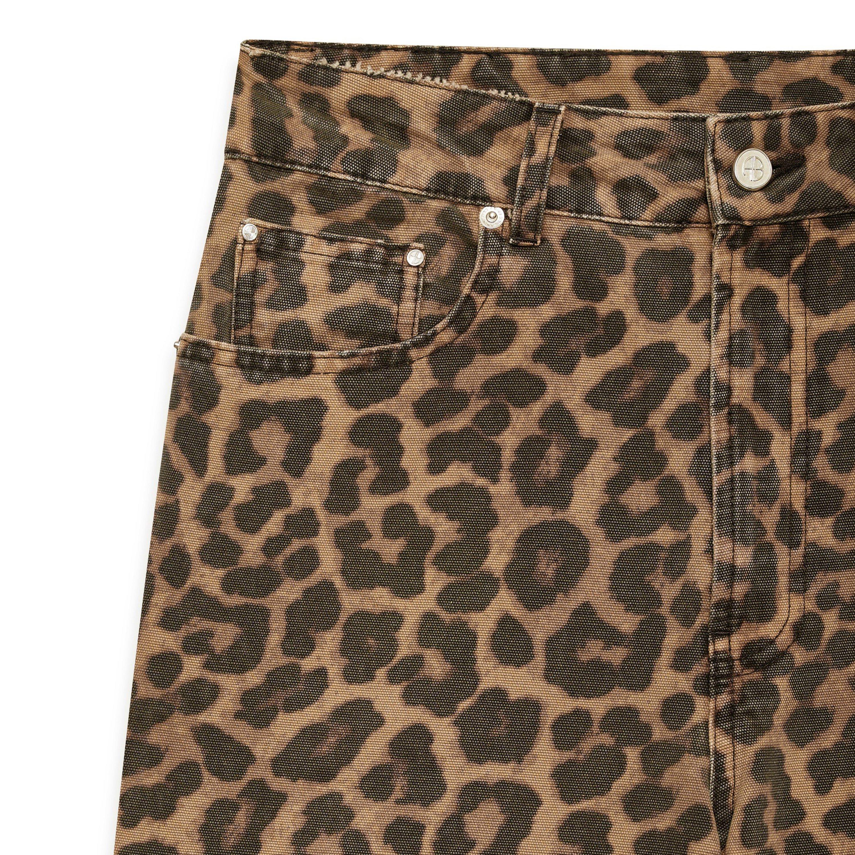 Leopard - Anine Bing - Womens Hugh Leopard Print Jeans - 5